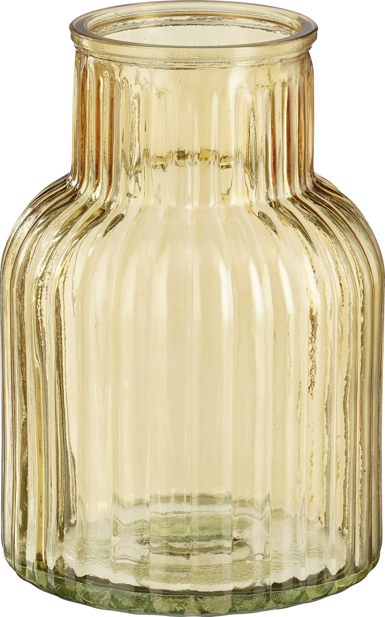 Mica Decorations Vase Glas Ambre hellbraun Ø 14 x 20 cm