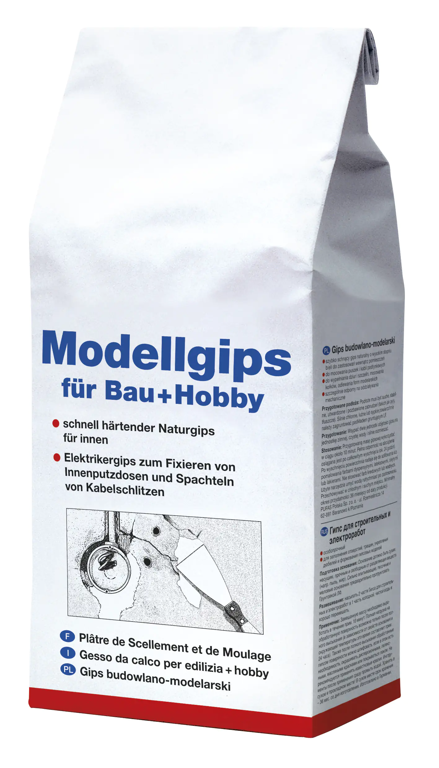 Decotric Modellgips für Bau und Hobby, 5 kg