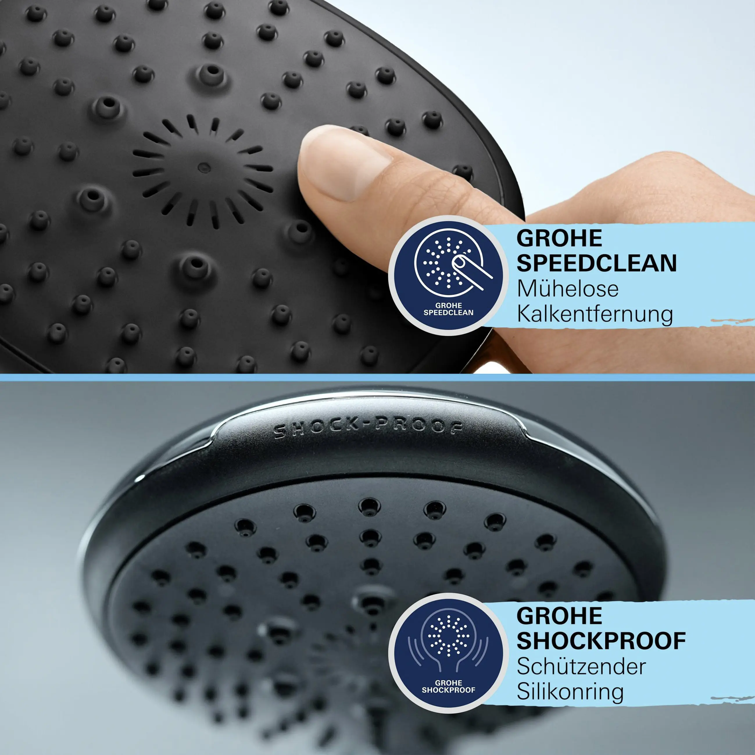 Grohe Handbrause 3 Strahlarten Vitalio Comfort 110 chrom