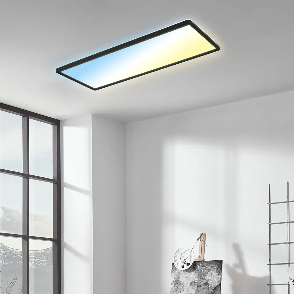 Briloner LED Panel Slim 58 cm, schwarz, utraflach CCT
