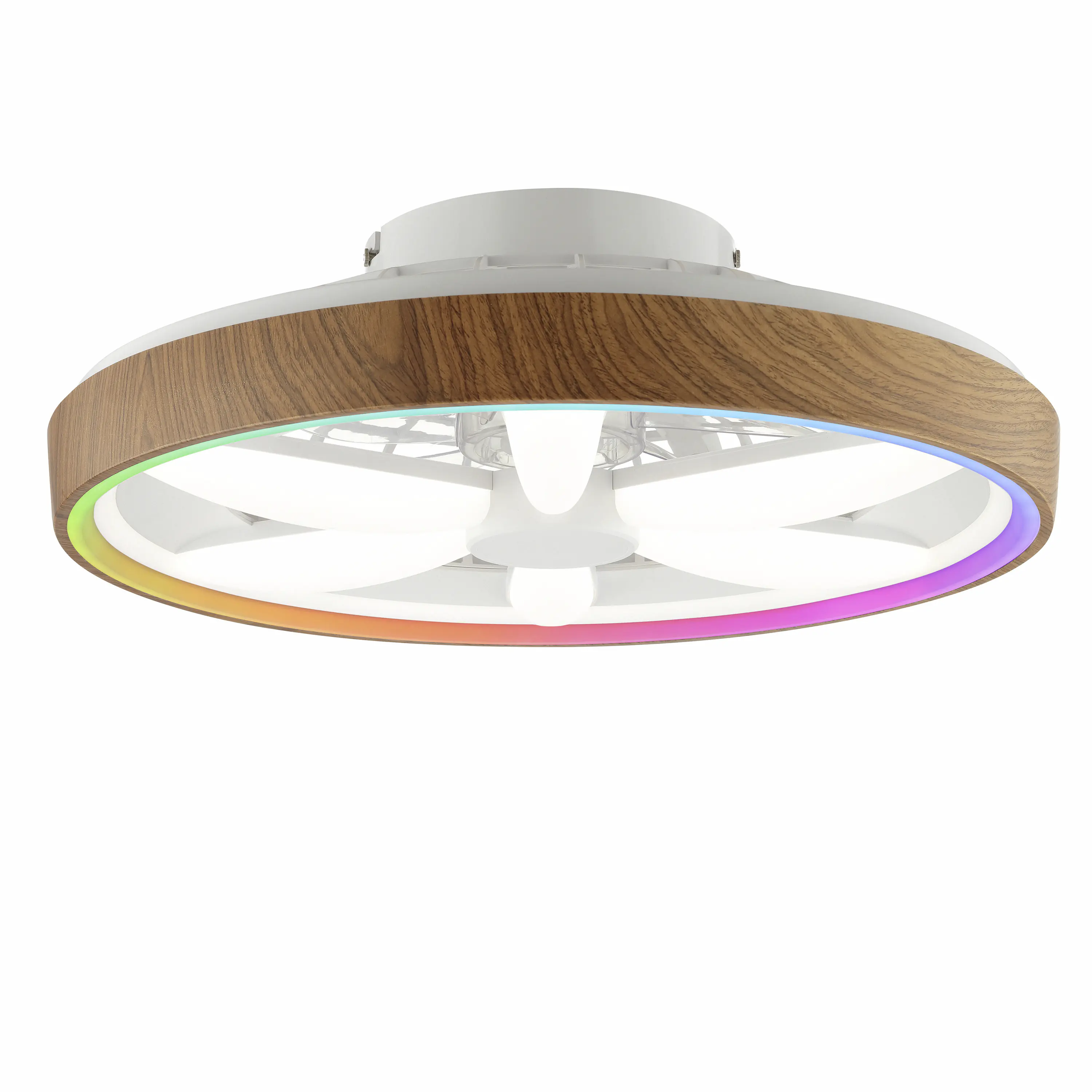 Brilliant LED Deckenleuchte mit Ventilator Gaiano Ø 48 cm 48 W holz/weiß Brilliant LED Deckenleuchte mit Ventilator Gaiano Ø 48 cm 48 W holz/weiß