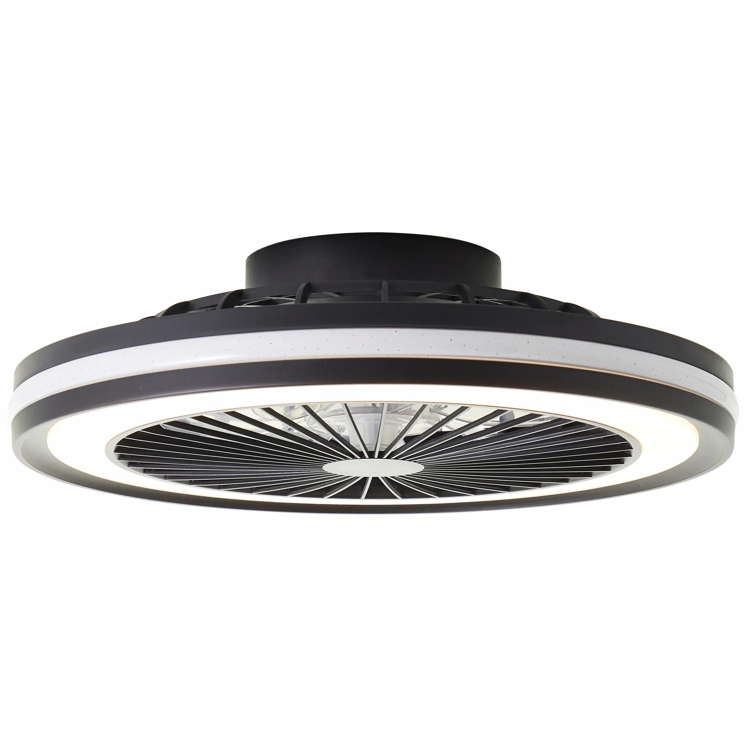 Brilliant LED Deckenventilator Palmero Ø 46,5 cm 40 W schwarz Brilliant LED Deckenventilator Palmero Ø 46,5 cm 40 W schwarz