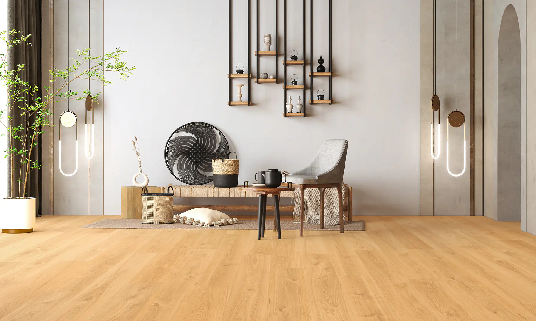 Classen Vinyl Designboden Ceramin Floors Tera Eiche Honig