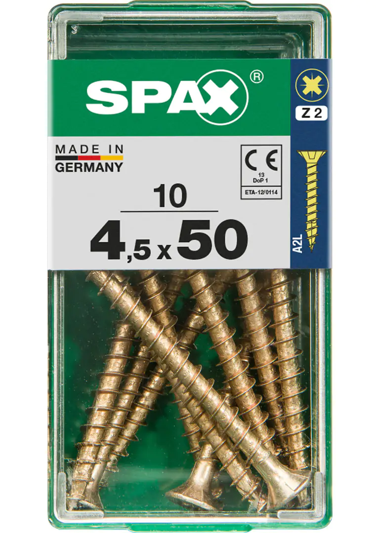 Spax Universalschrauben 4.5 x 50 mm PZ 2 - 10 Stk.