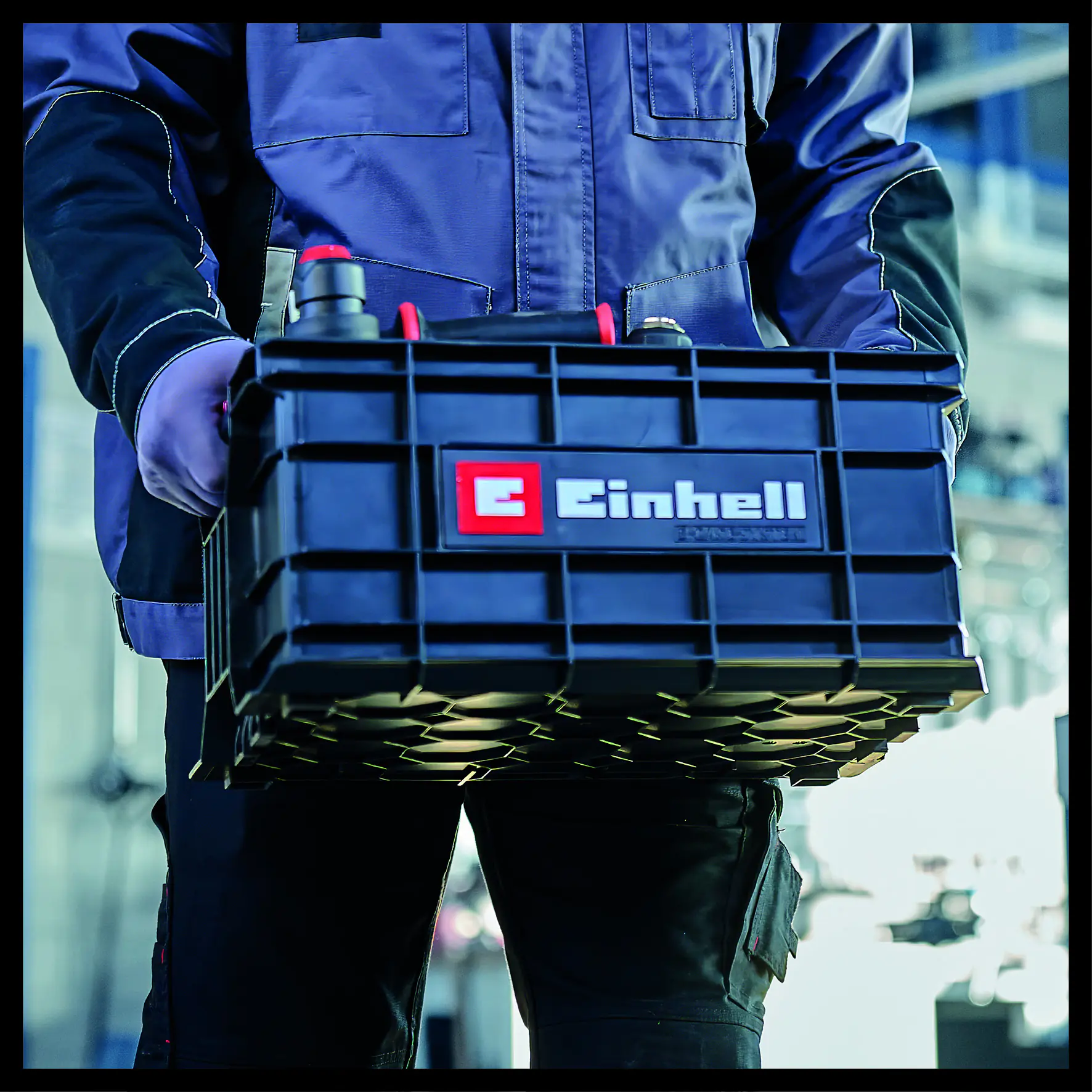 Einhell Werkzeugkiste E-Case Kunststoff 90 kg mit Seitengriffen