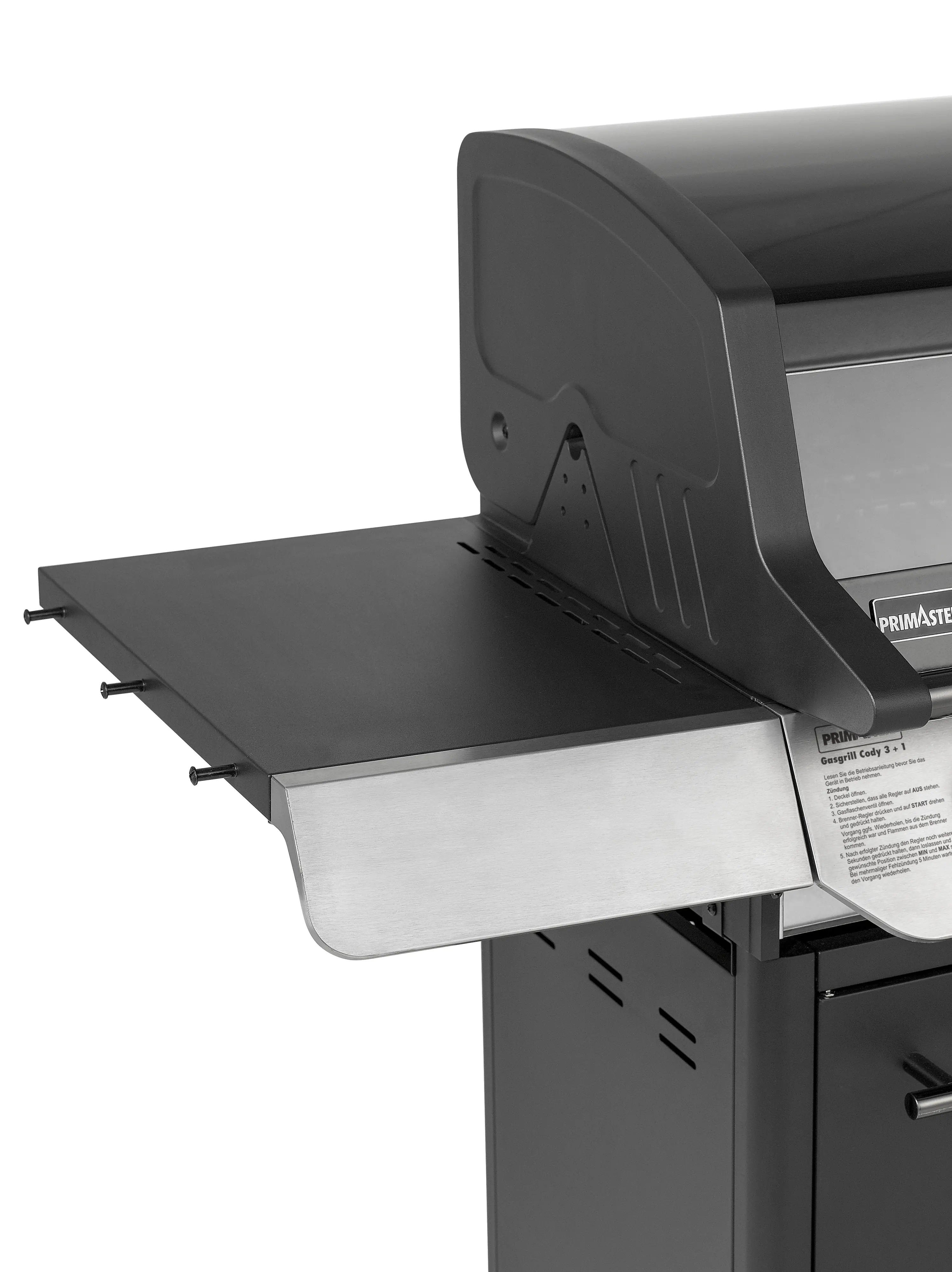 Primaster Gasgrill Cody Powerzone & Seitenbrenner Grillfläche: 63,5 x 48 cm 