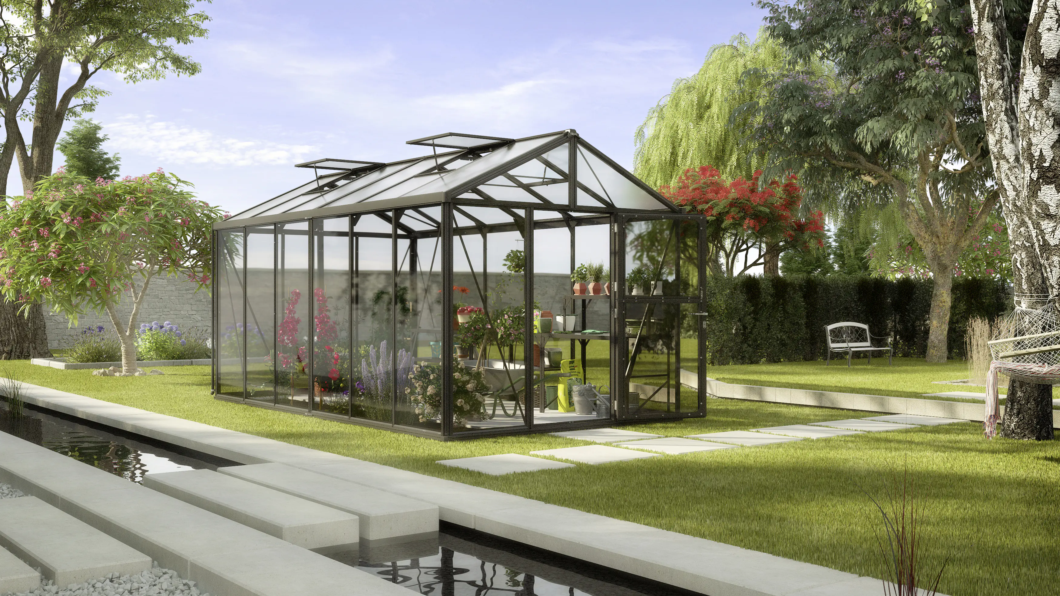 Vitavia Gewächshaus Zeus 11900 266 x 473 cm 3 mm Sicherheitsglas