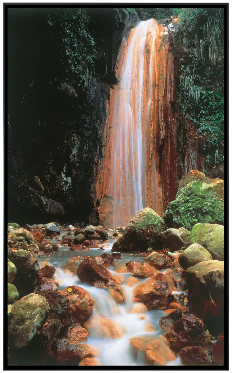 papermoon Infrarotheizkörper EcoHeat 75x120 cm 900 Watt, Wasserfall Stein