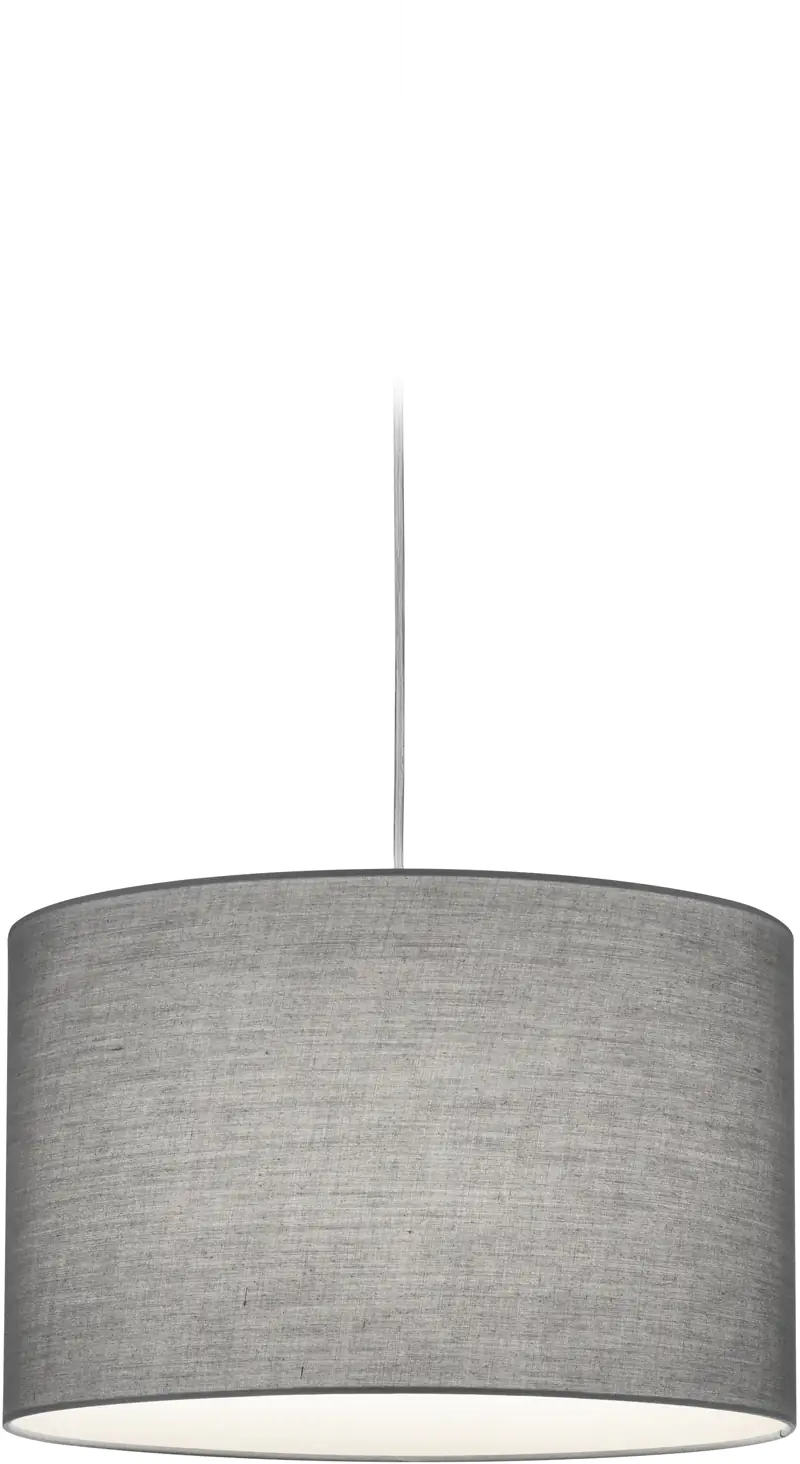 Trio Leuchten Pendelleuchte Hotel DUOline E27, Stoffschirm grau Trio Leuchten Pendelleuchte Hotel DUOline E27, Stoffschirm grau