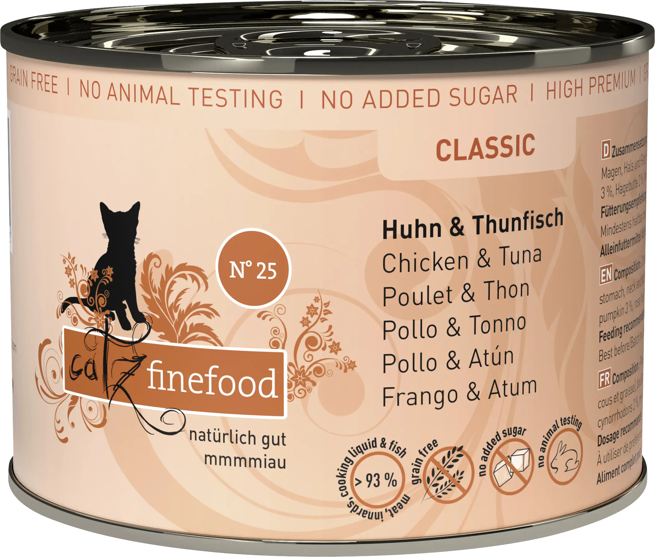Catz Finefood Katzenfutter Classic No. 25 Huhn & Thunfisch 200 g