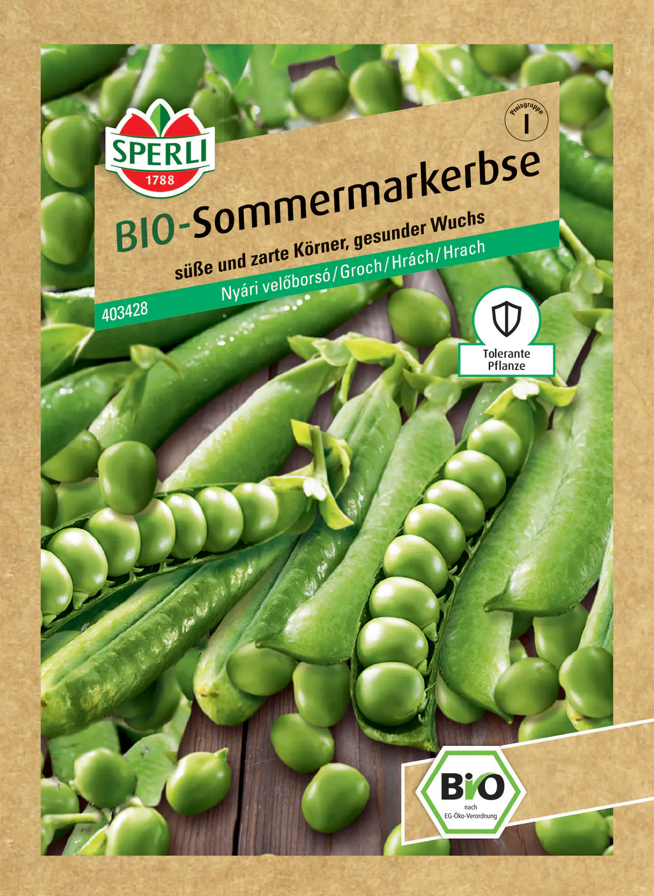 Sperli Bio Sommermarkerbse