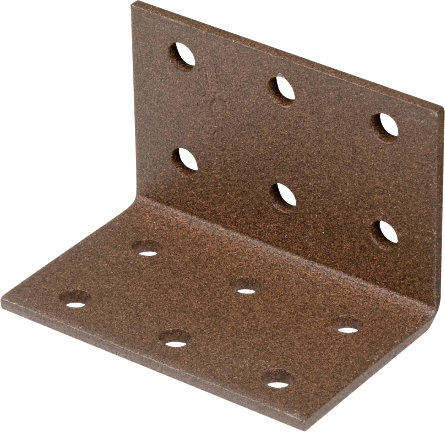 Alberts Duravis Lochplattenwinkel rostbraun, 40 x 40 x 60 mm