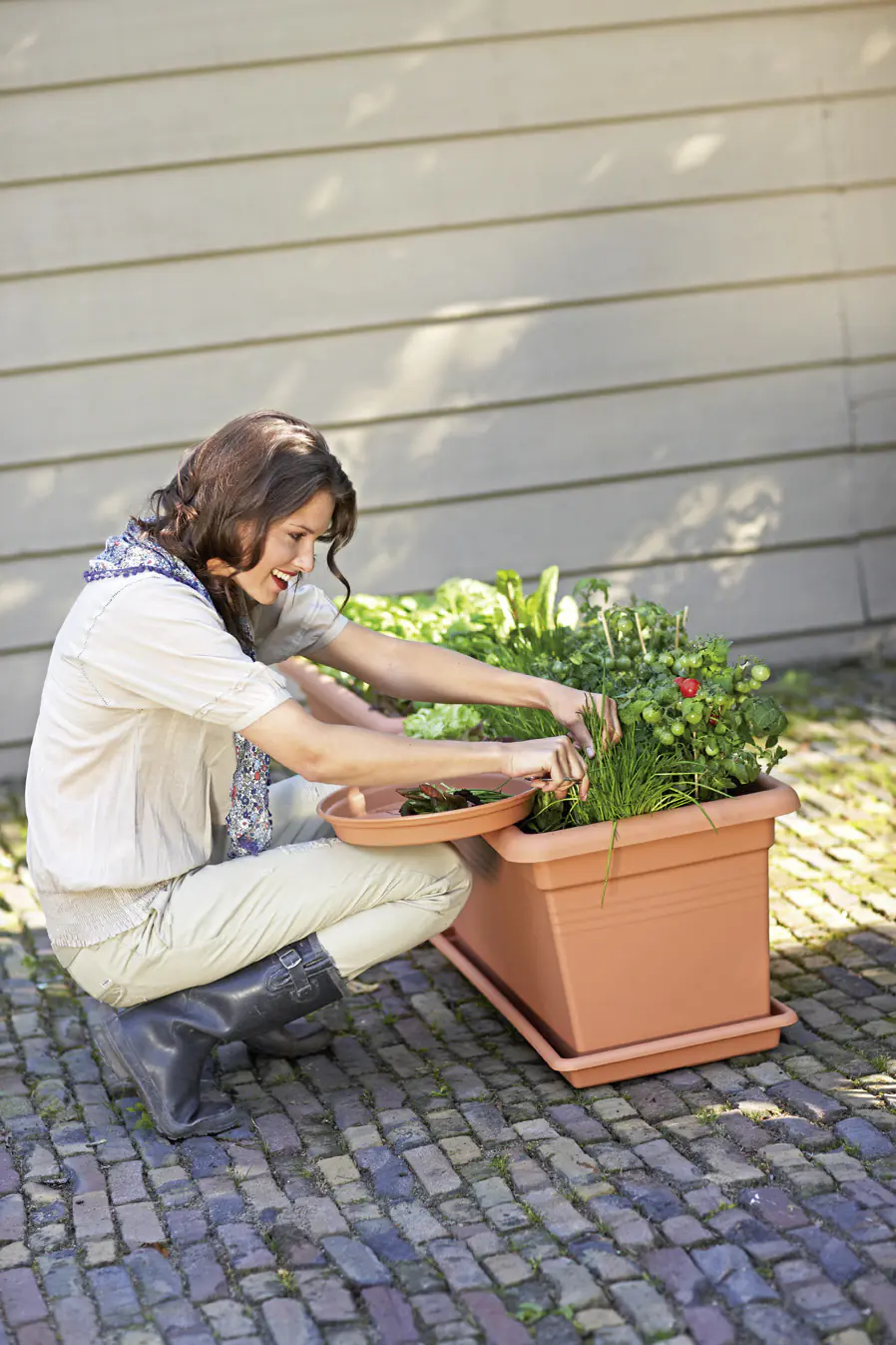 Elho Untersetzer Green Basics Garden XXL tonrot 80 cm