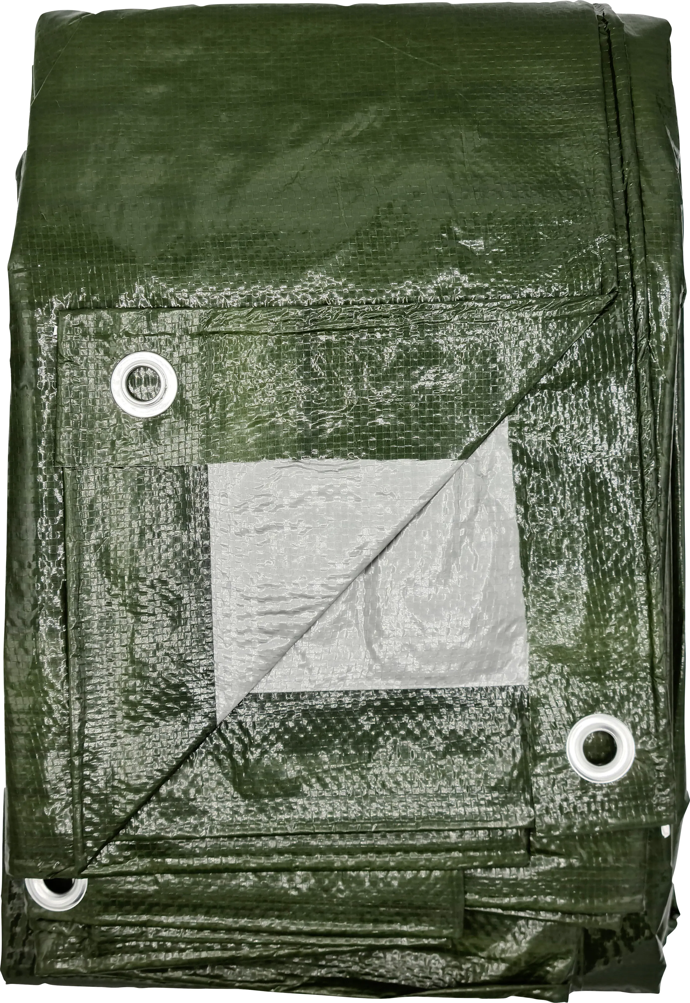Jufol Schutzplane Profi grün/silber, 4 x 5 m, ca. 110 g/m²