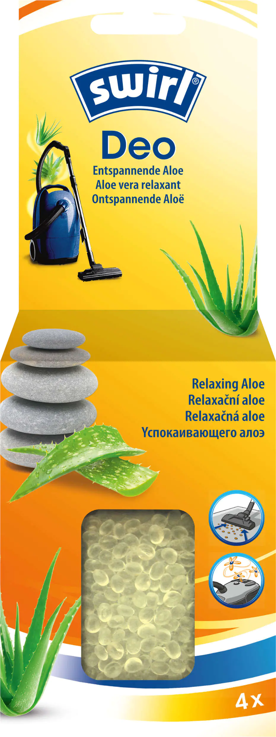 Swirl Deo Perlen für Staubsauger Entspannende Aloe 4 Portionen Swirl Deo Perlen für Staubsauger Entspannende Aloe 4 Portionen