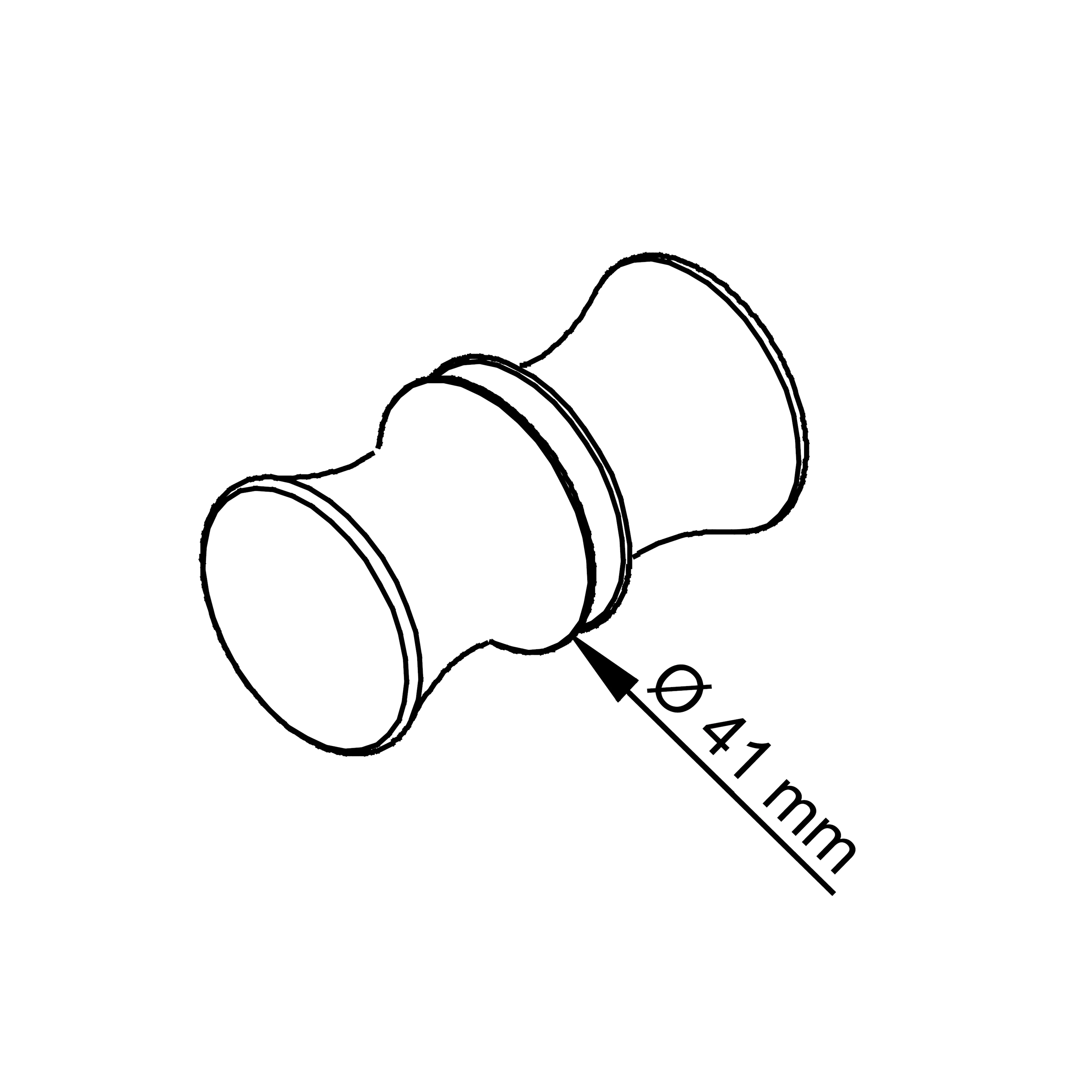 Schulte Knopfgriff Metall