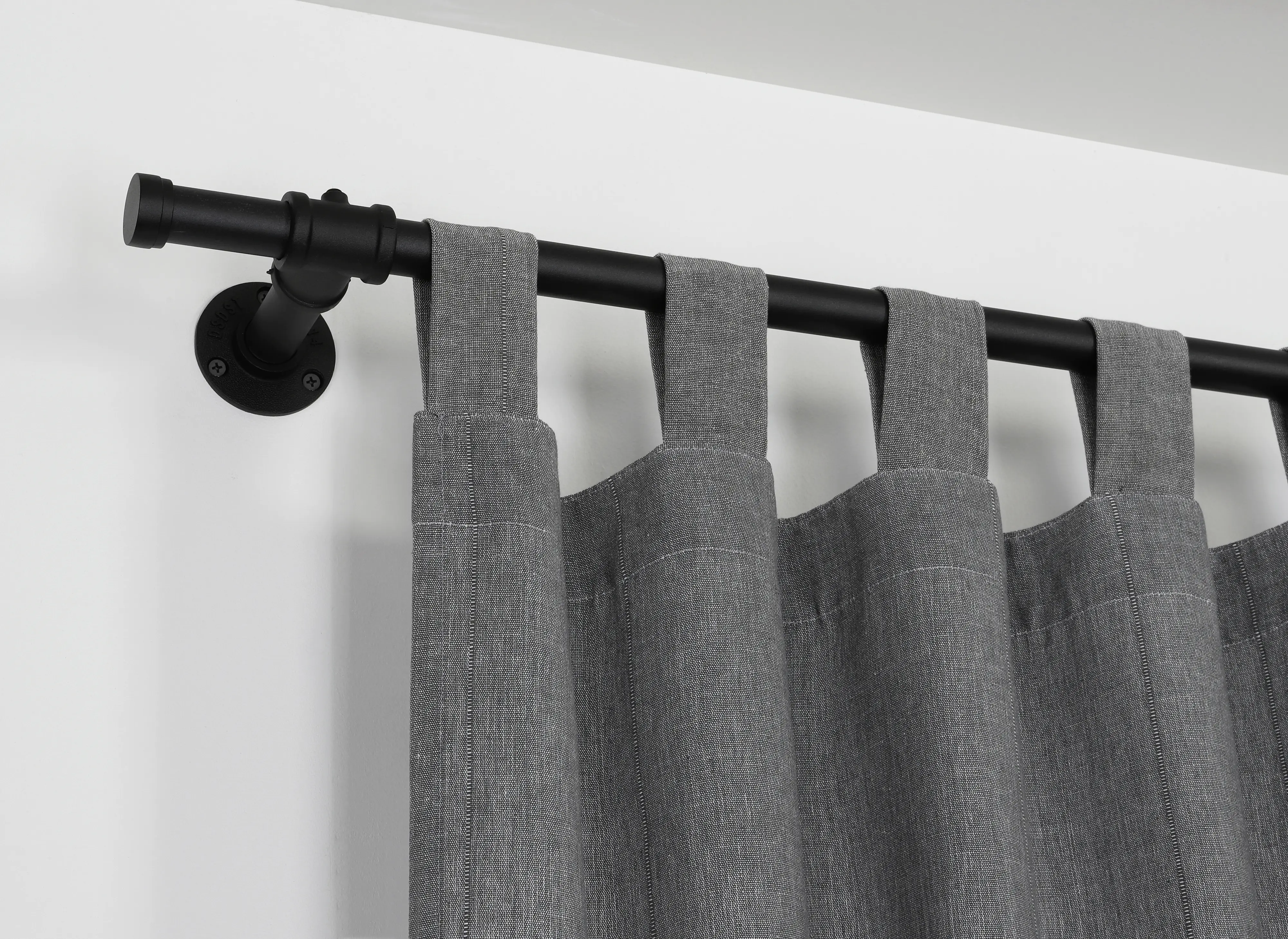 Gardinia T-Stück für Gardinenstange Industrial Home für Ø 25 mm schwarz