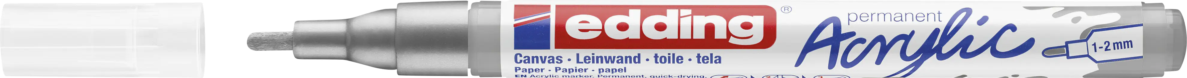 edding 5300 Acrylmarker fein silber 1 -2 mm