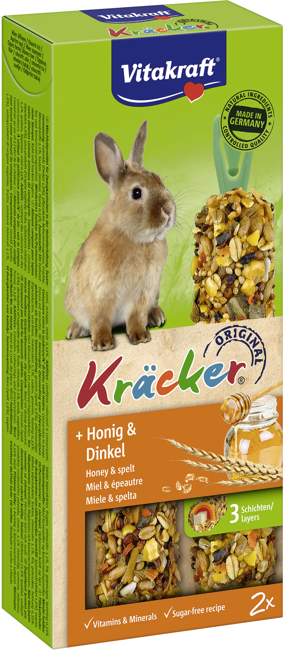 Vitakraft Kräcker® Honig & Dinkel 2 Stück / 112 g