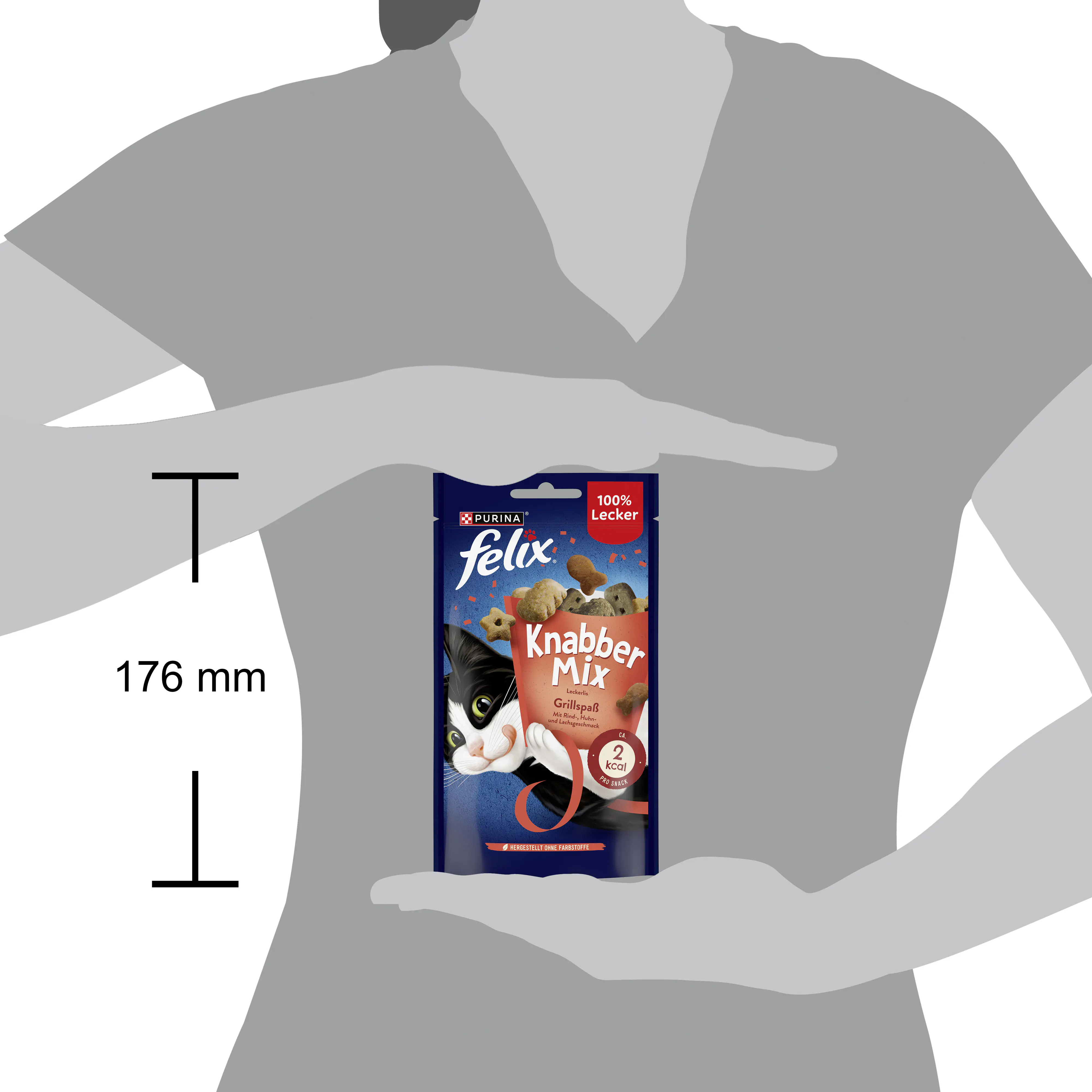 Felix Knabbermix Katzensnack Grillspaß 60g