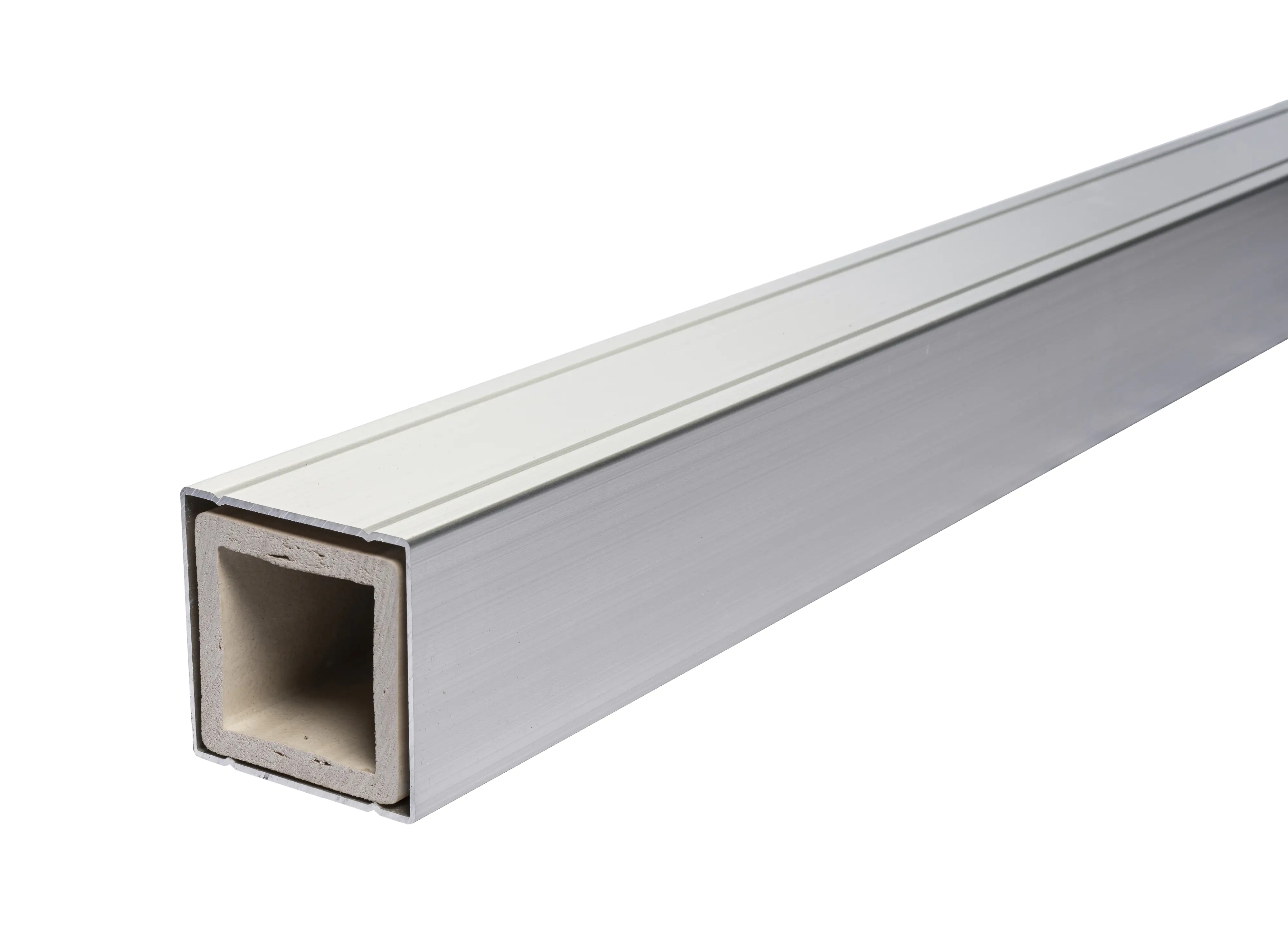 elephant Alupfosten 265 x 6,8 x 6,8 eloxiert mit Abdeckung