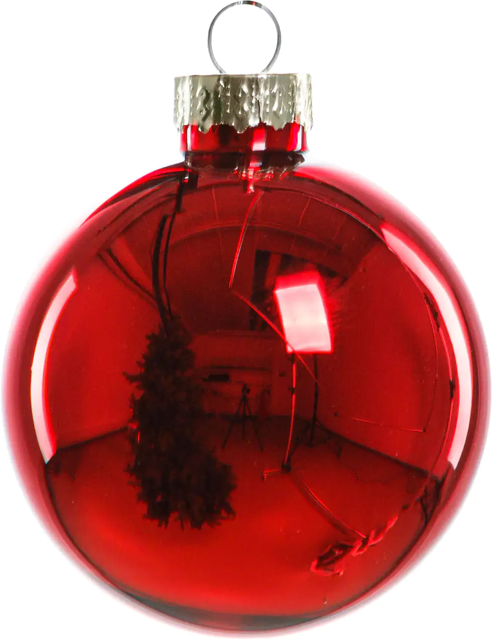 2076601538981_02 TrendLine Weihnachtskugeln aus Glas Ø 6 cm rot 20 Stück