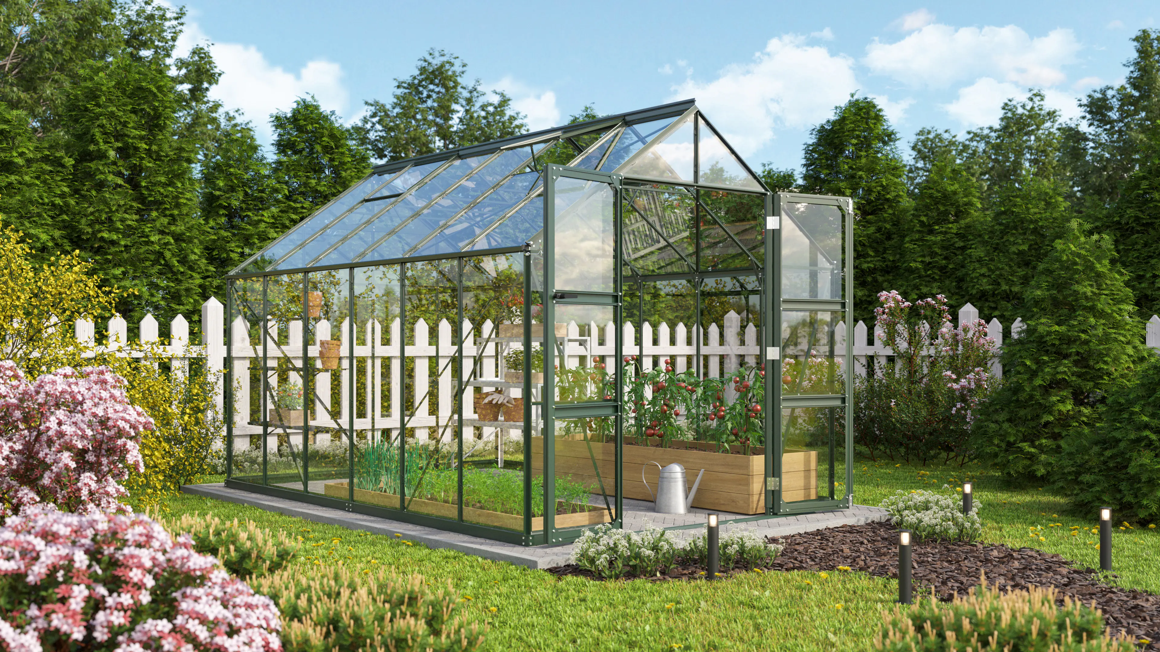 Vitavia Gewächshaus Domus 9900 257 x 386 cm 3 mm Sicherheitsglas Vitavia Gewächshaus Domus 9900 257 x 386 cm 3 mm Sicherheitsglas