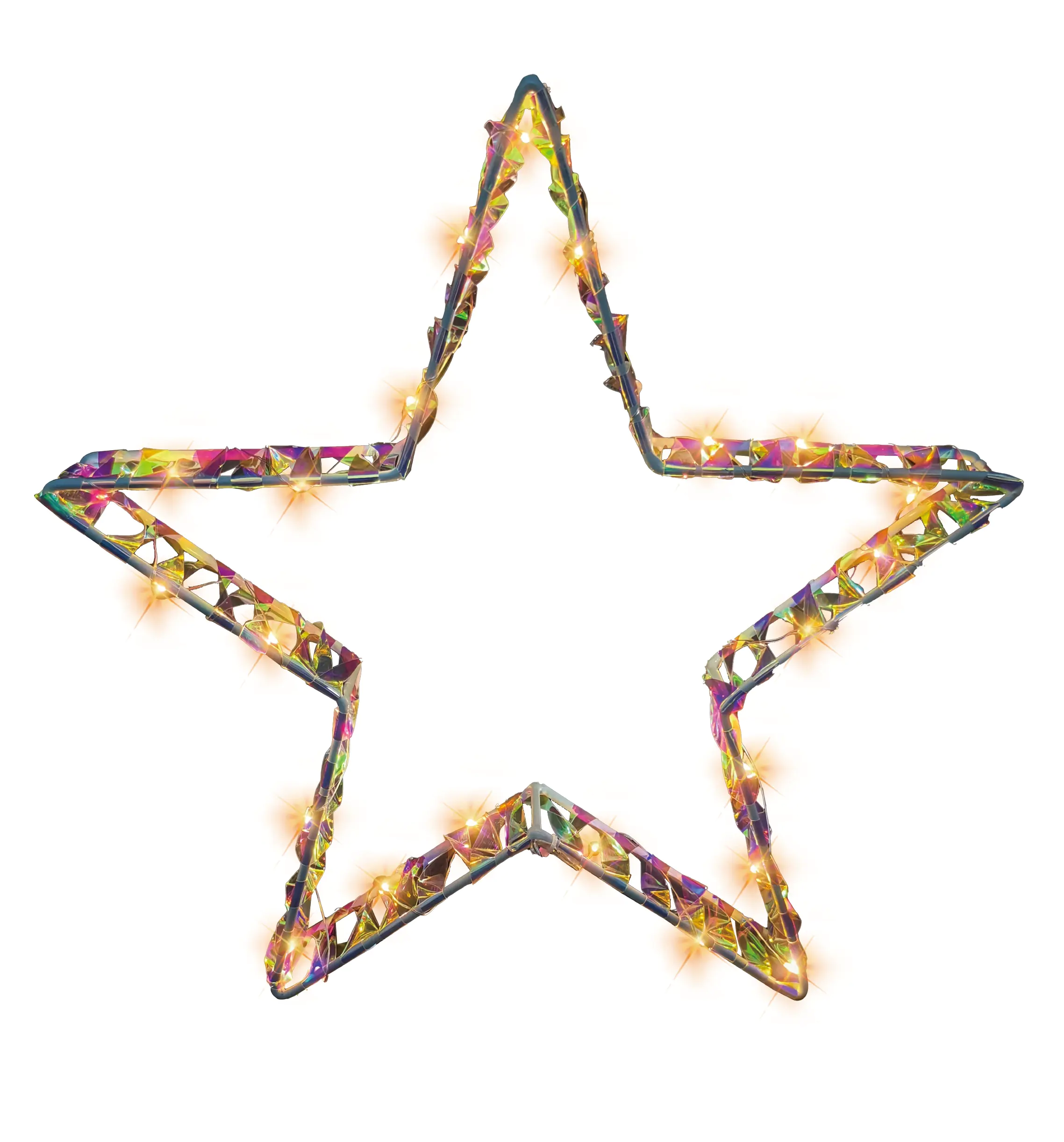 TrendLine Stern Kunststoff + Metall Ø 38 cm mehrfarbig