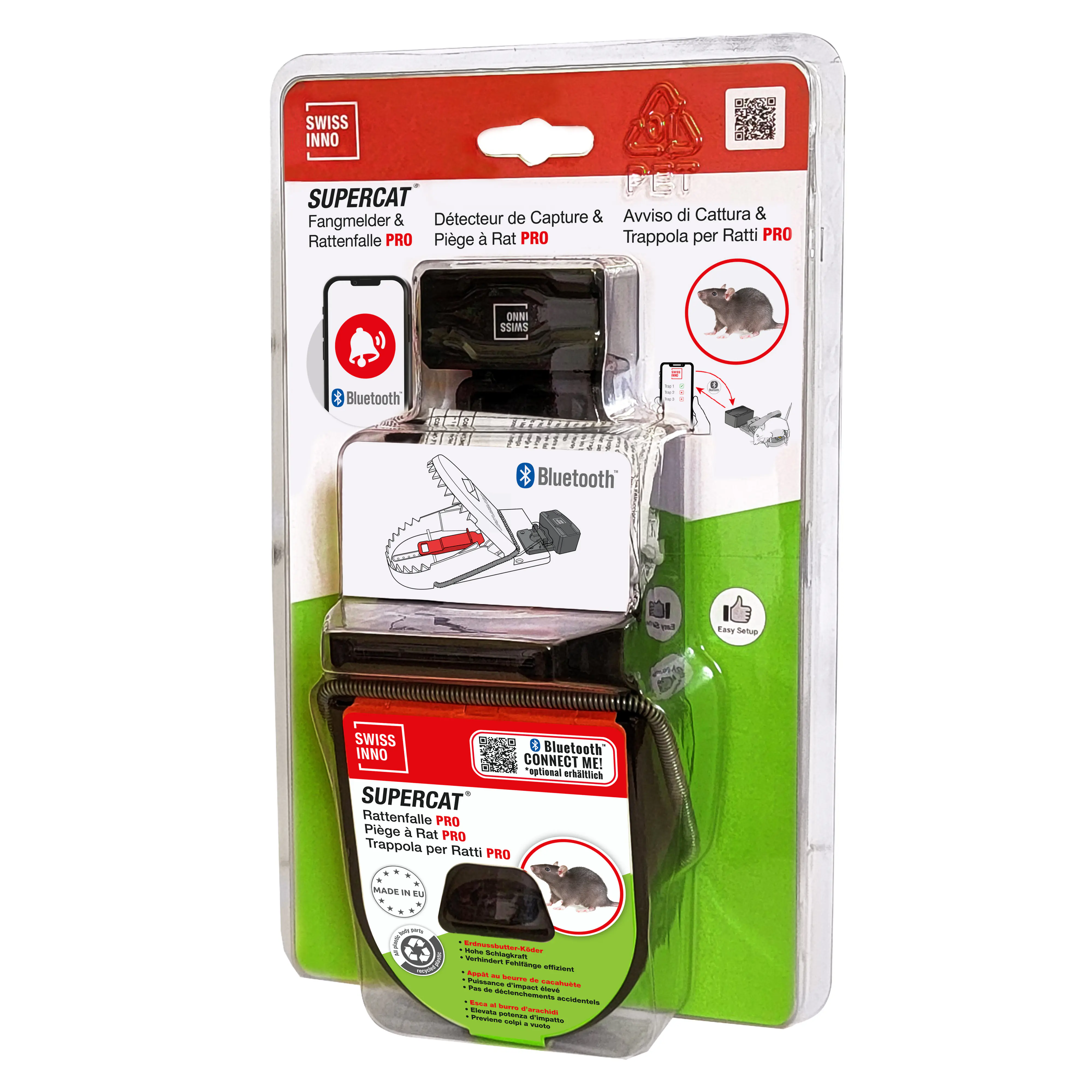 Swissinno Fangmelder Connect & Rattenfalle PRO SuperCat  Swissinno Fangmelder Connect & Rattenfalle PRO SuperCat