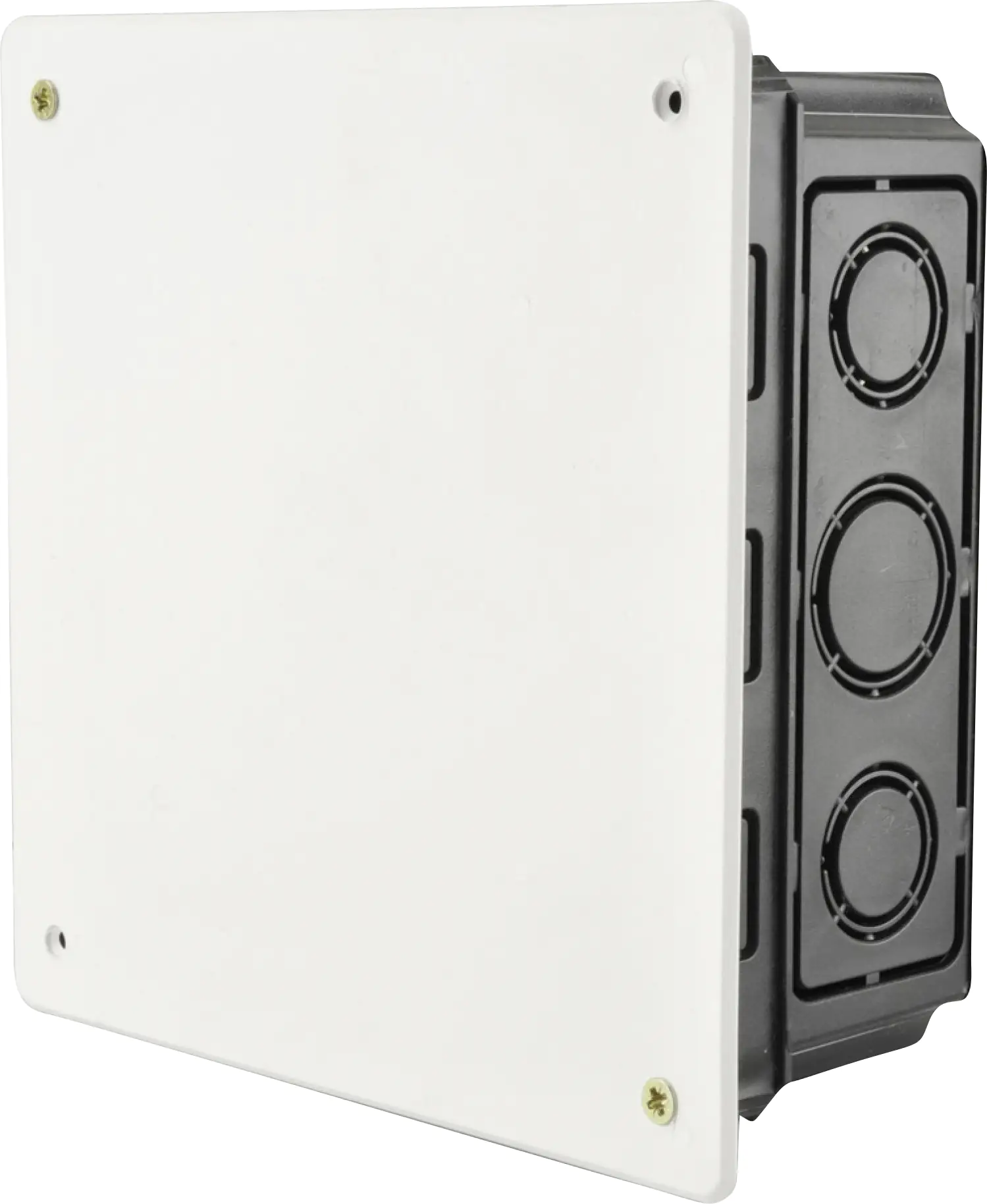 UP-Abzweigkasten mit Deckel 150x150x65mm schwarz/ weiß