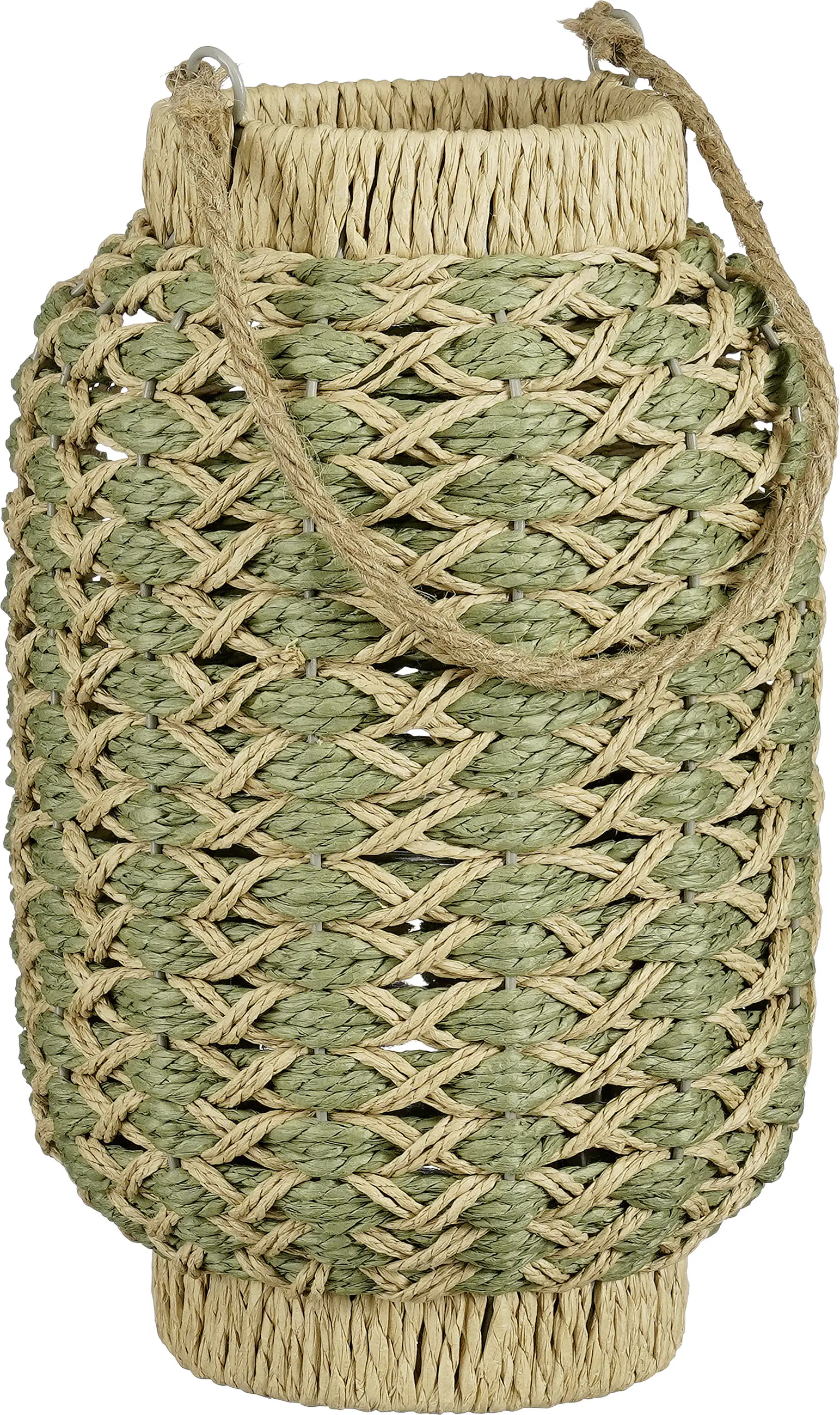 Mica Decorations Laterne Faros paper 30 x 20 cm grün