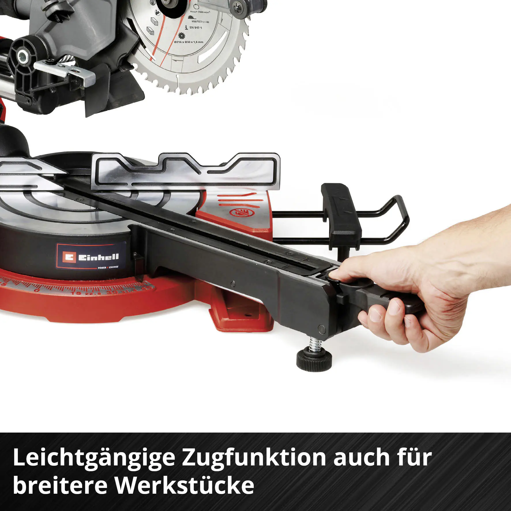 Einhell Expert Akku-Zug-Kapp-Gehrungssäge TE-SM 36/8 L Li Solo