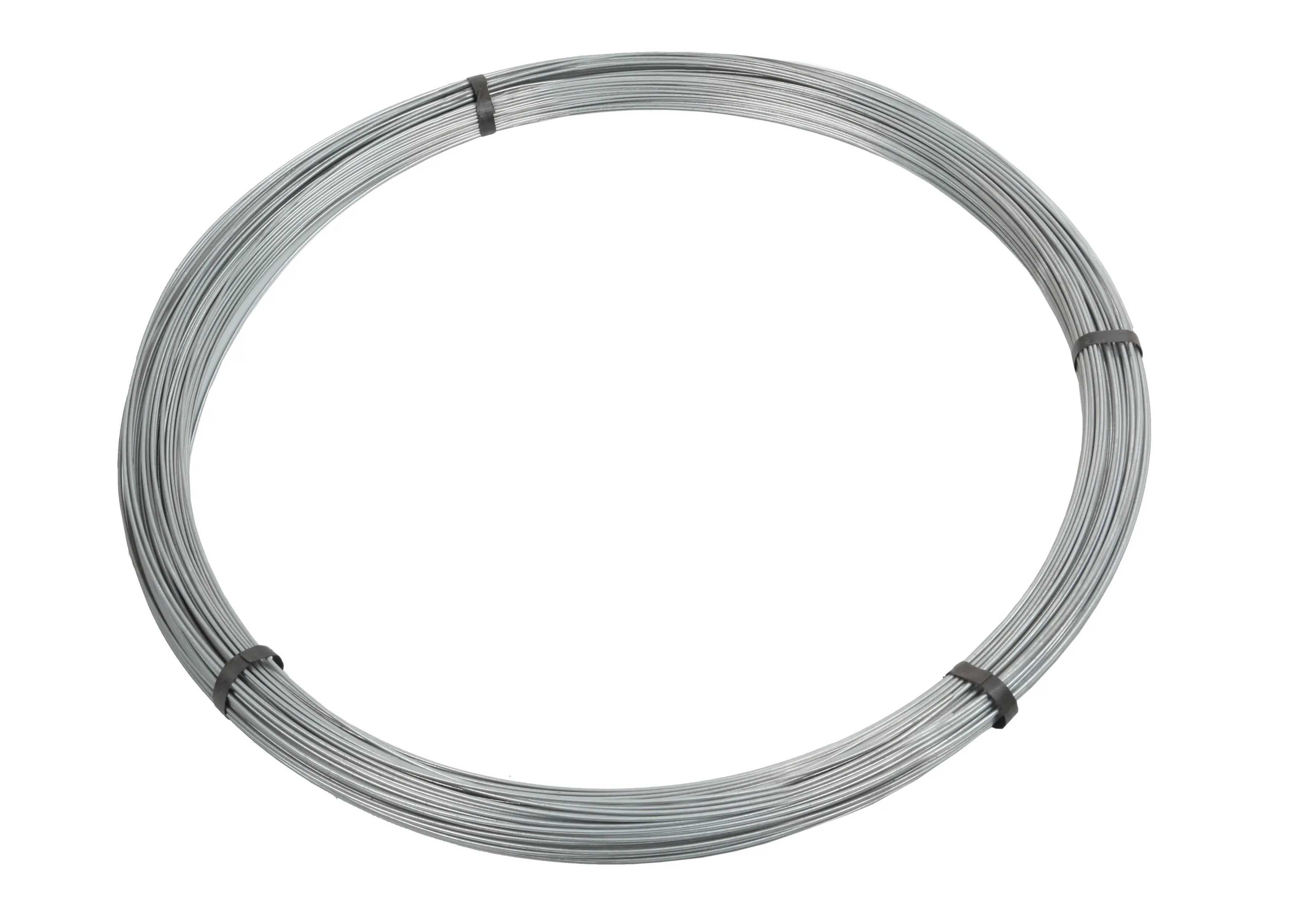 Floraworld Spanndraht verzinkt 400 m x 3,1 mm silber