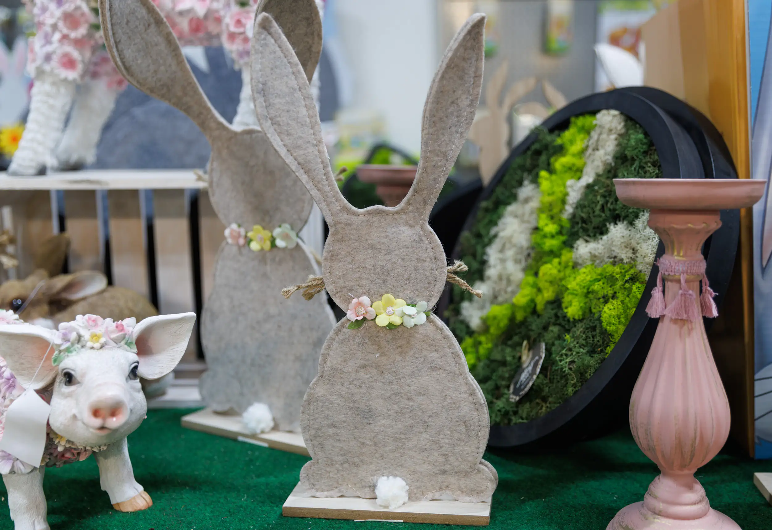 TrendLine Dekofigur Osterhase 45 cm braungrau TrendLine Dekofigur Osterhase 45 cm braungrau