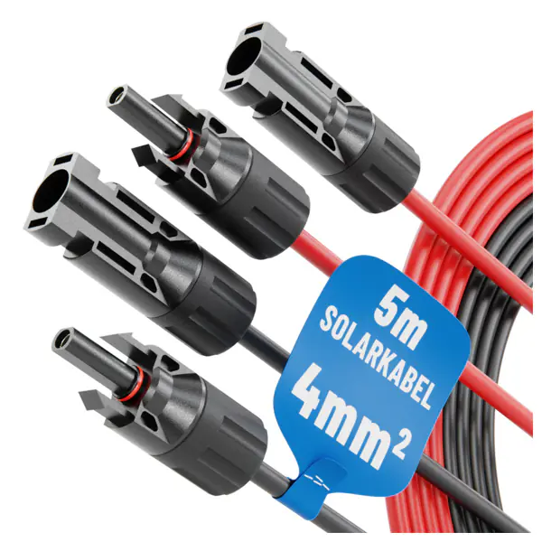 Absina Solarkabel 2er Set 5 m MC4-fähig 4mm²