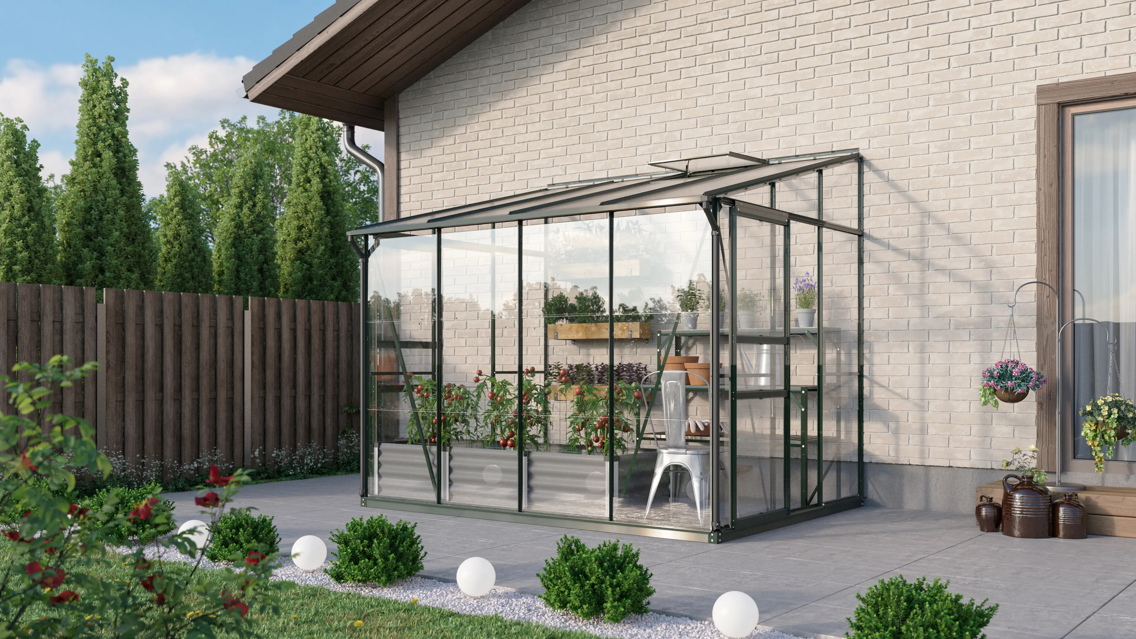 Vitavia Gewächshaus Osiris 5200 201 x 262 cm 3 mm ESG