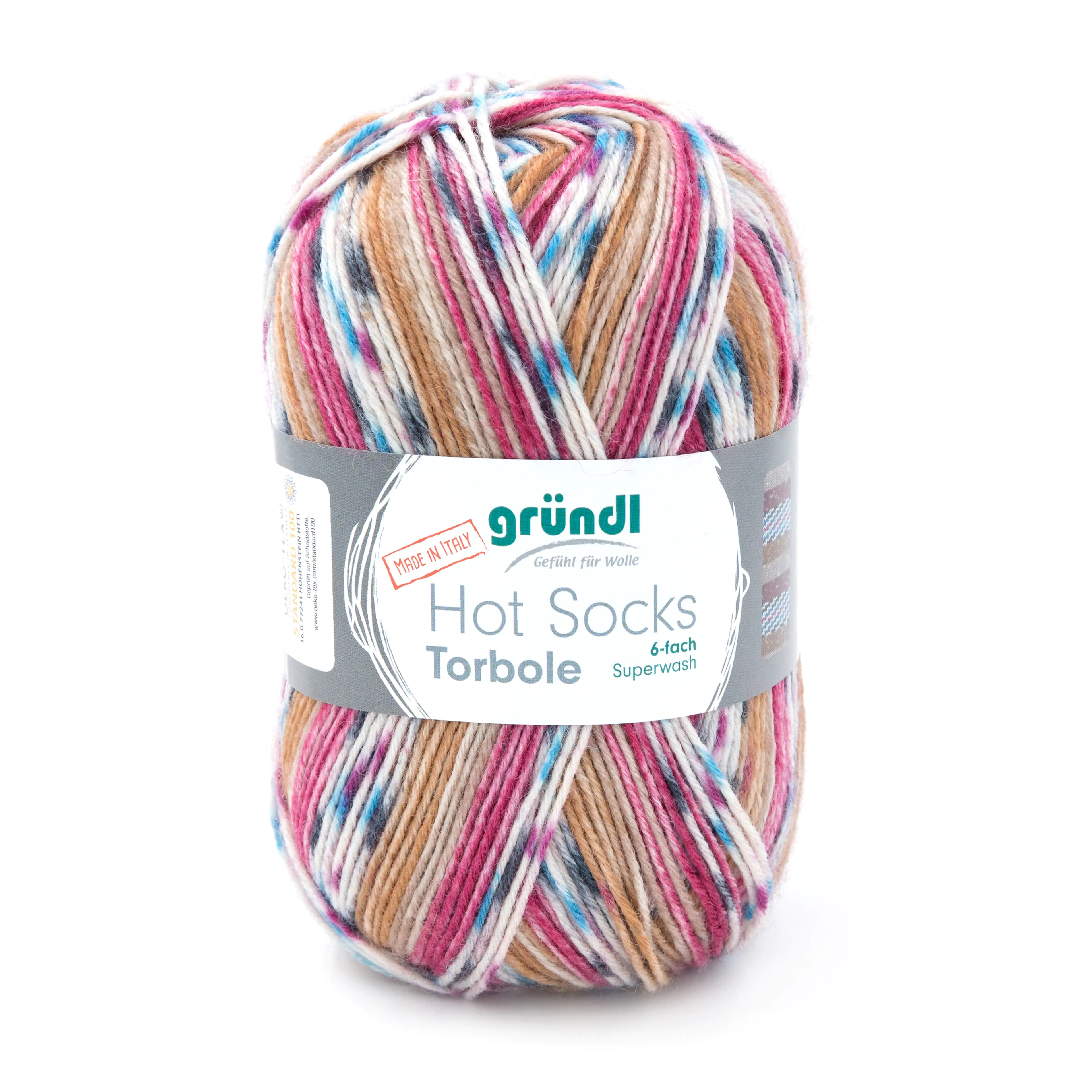 Gründl Sockenwolle Hot Socks Torbole 6-fach 150 g