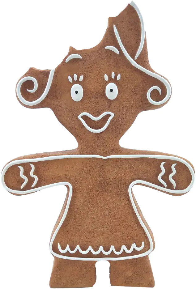 Figur Pfefferkuchenfrau 21 x 15 x 3 cm braun Figur Pfefferkuchenfrau 21 x 15 x 3 cm braun
