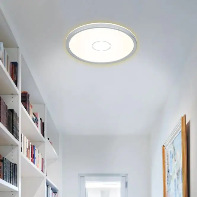 Briloner Slim LED Panel Free silber Ø 29,3 cm mit Backlight-Effekt Briloner Slim LED Panel Free silber Ø 29,3 cm mit Backlight-Effekt