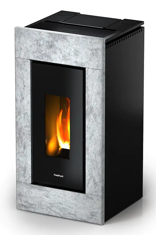 FreePoint Pelletofen VEGA Stahl 10,5 kW schwarz-naturstein FreePoint Pelletofen VEGA Stahl 10,5 kW schwarz-naturstein