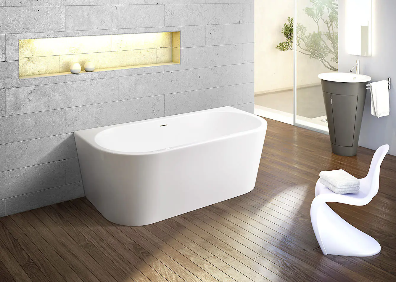 Ottofond Badewanne Modena XS 165 x 75 x 44 cm, weiß