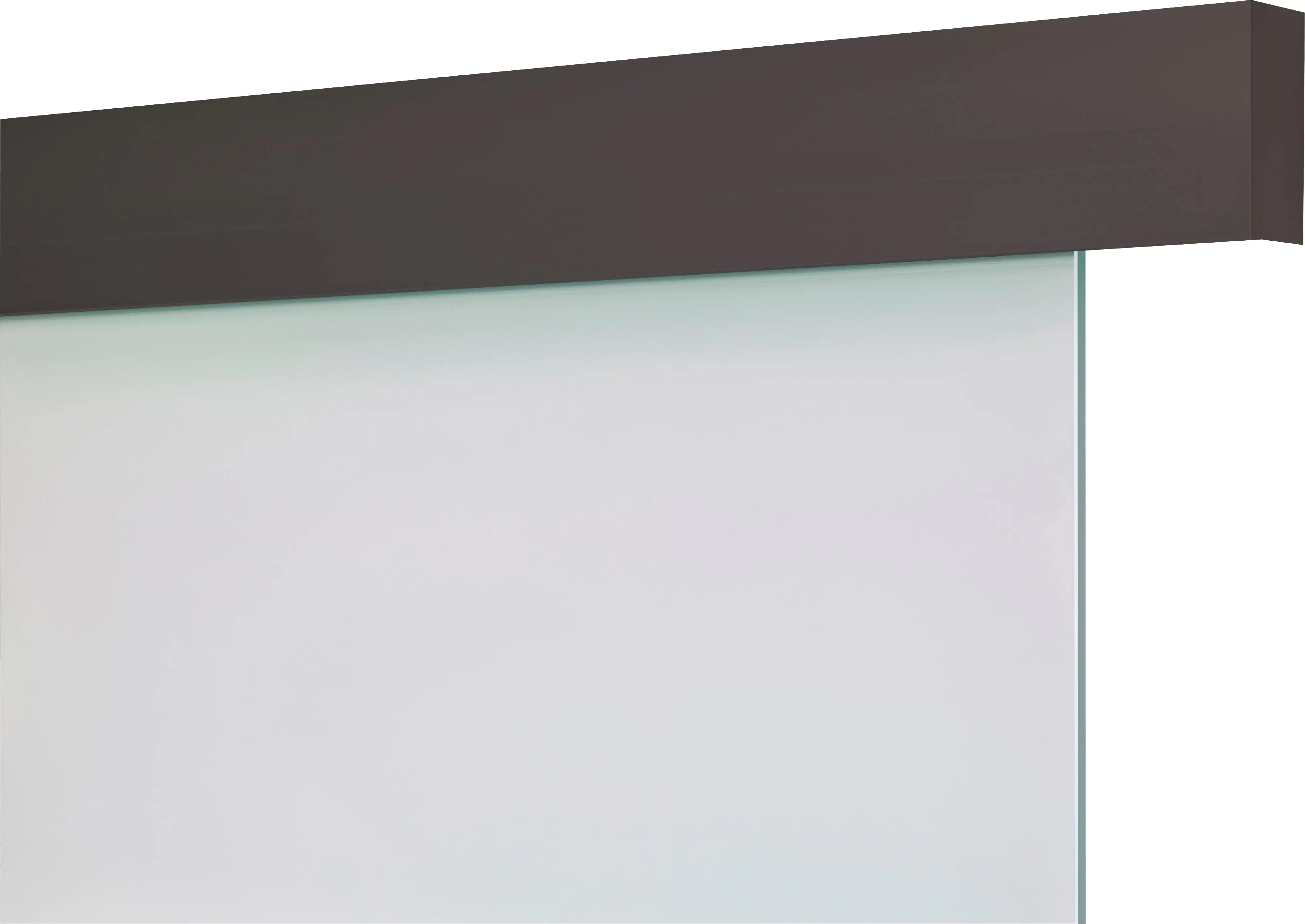 Ambiente Schienen-Set Aluminium matt schwarz für Glas-Schiebetür