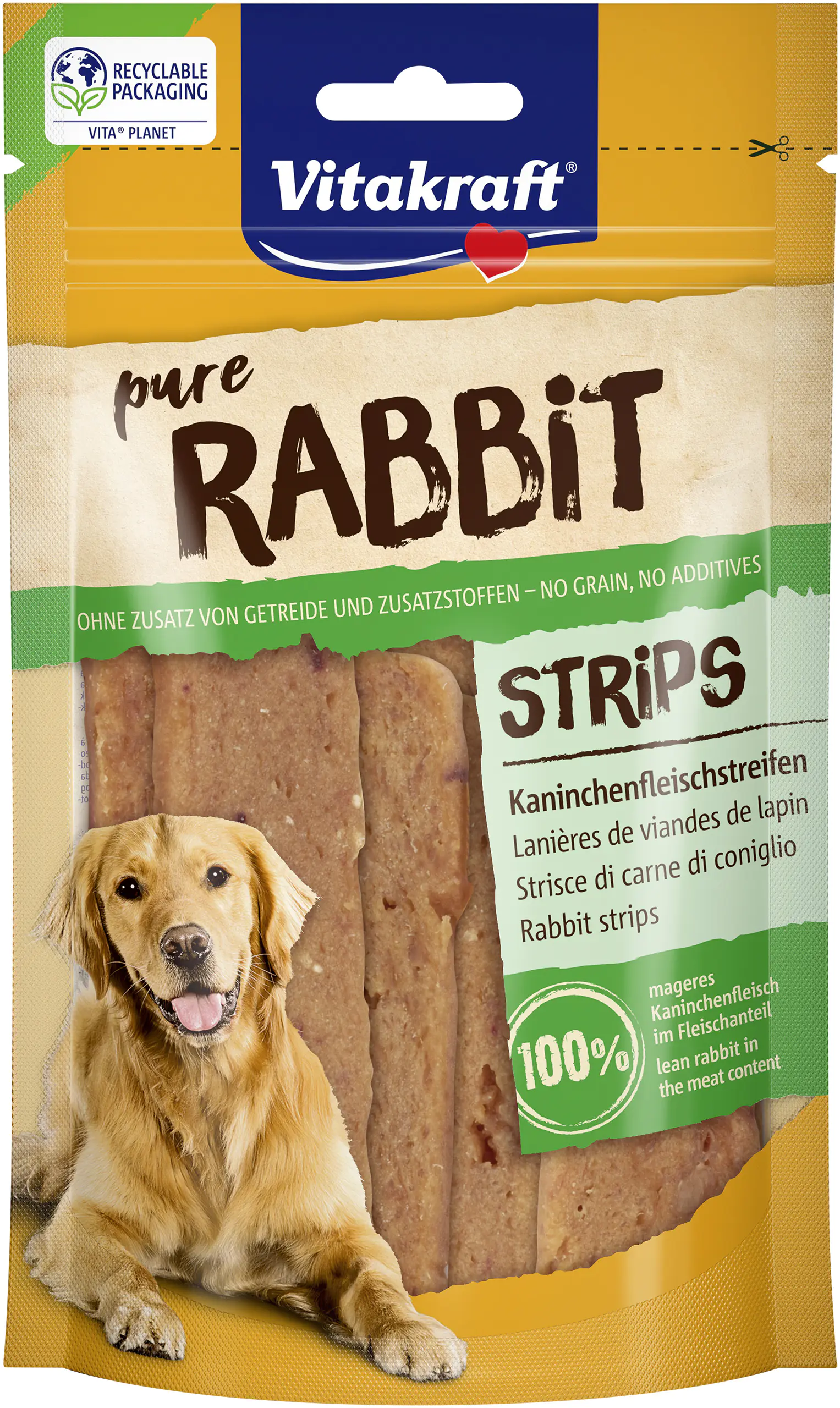 Vitakraft Rabbit Kaninchenfleischstreifen 80 g Vitakraft Rabbit Kaninchenfleischstreifen 80 g