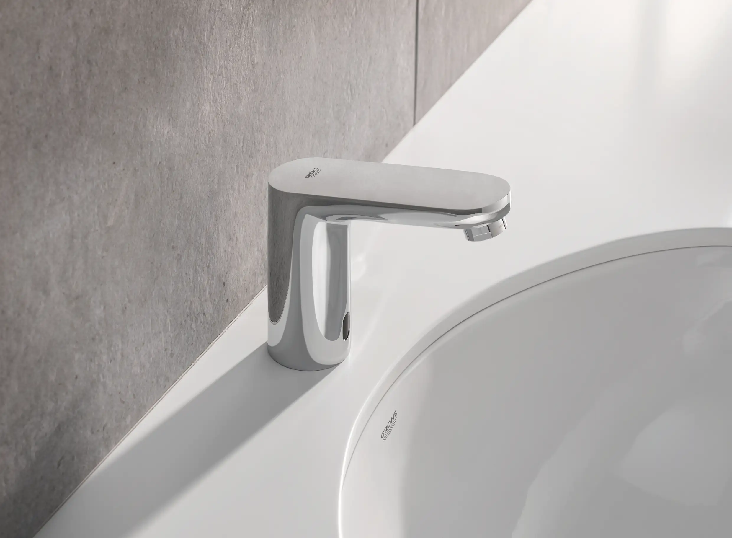 4005176305801_5 Grohe Waschtischarmatur Get E verchromt, Infrarot-Elektronik