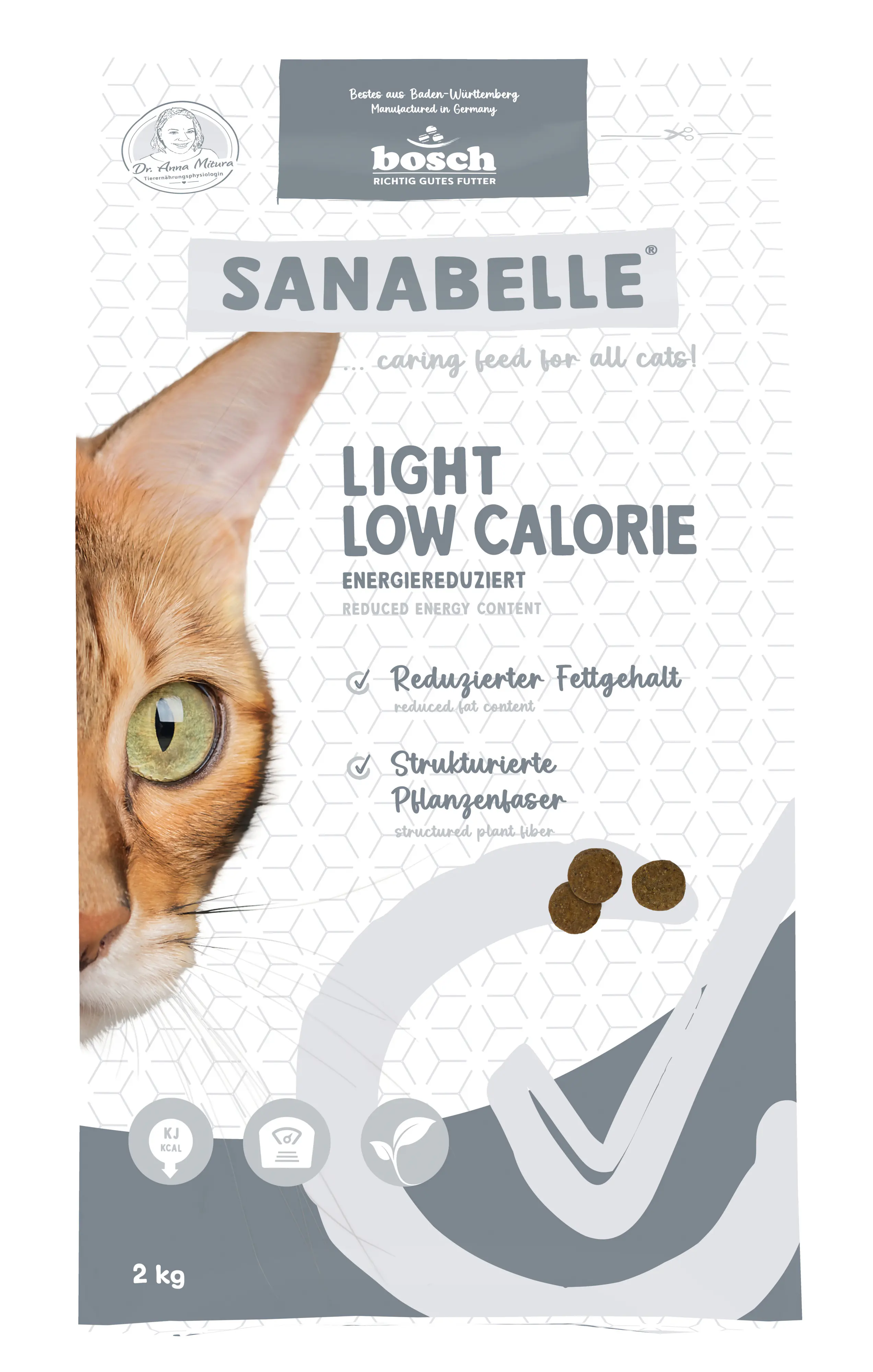 Sanabelle Katzentrockenfutter Adult Light Low Calorie mit Geflügel für übergewichtige Katzen 2 kg Sanabelle Katzentrockenfutter Adult Light Low Calorie mit Geflügel für übergewichtige Katzen 2 kg