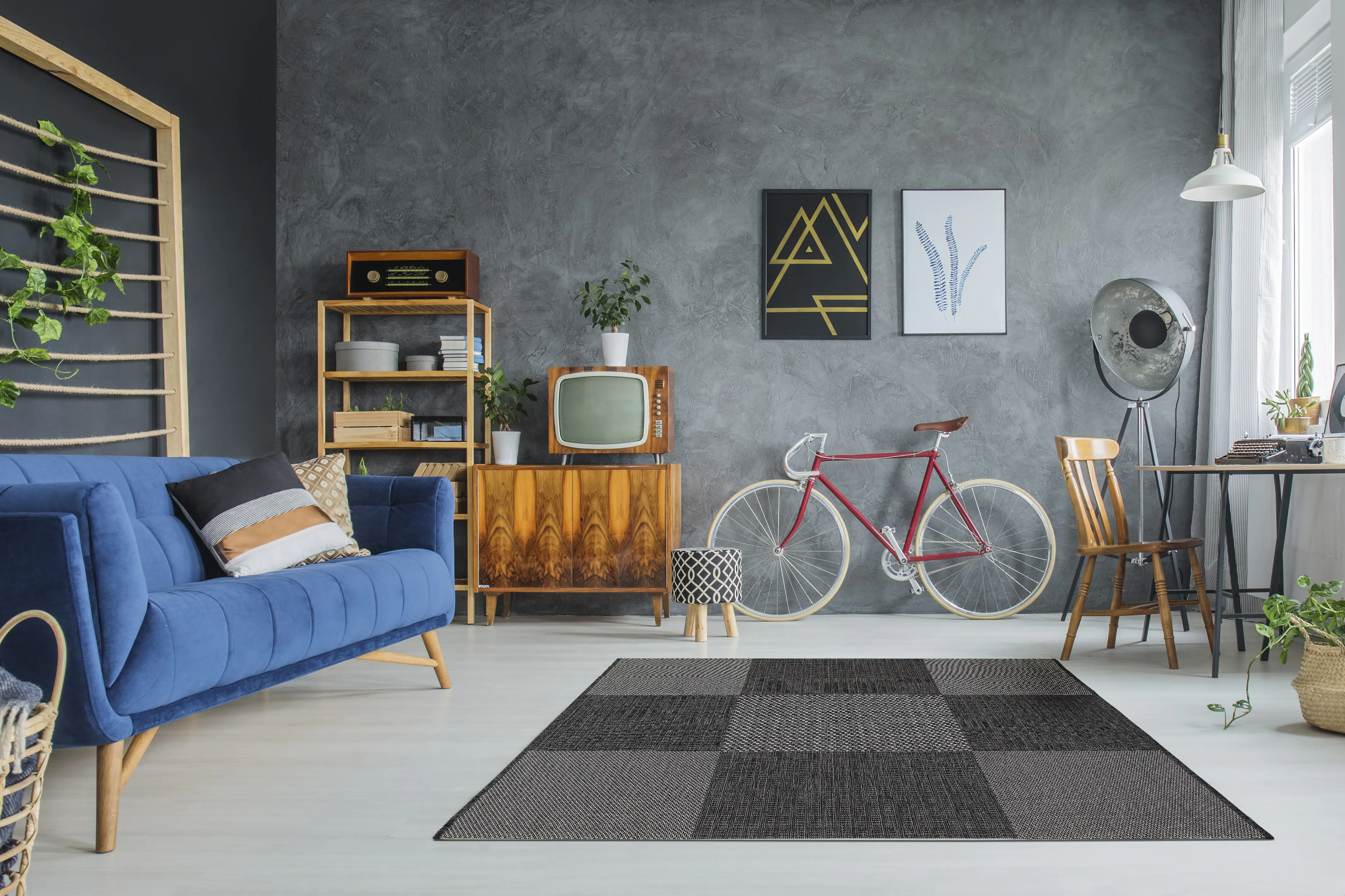 Andiamo Outdoorteppich Arizona anthrazit, 160 x 230 cm