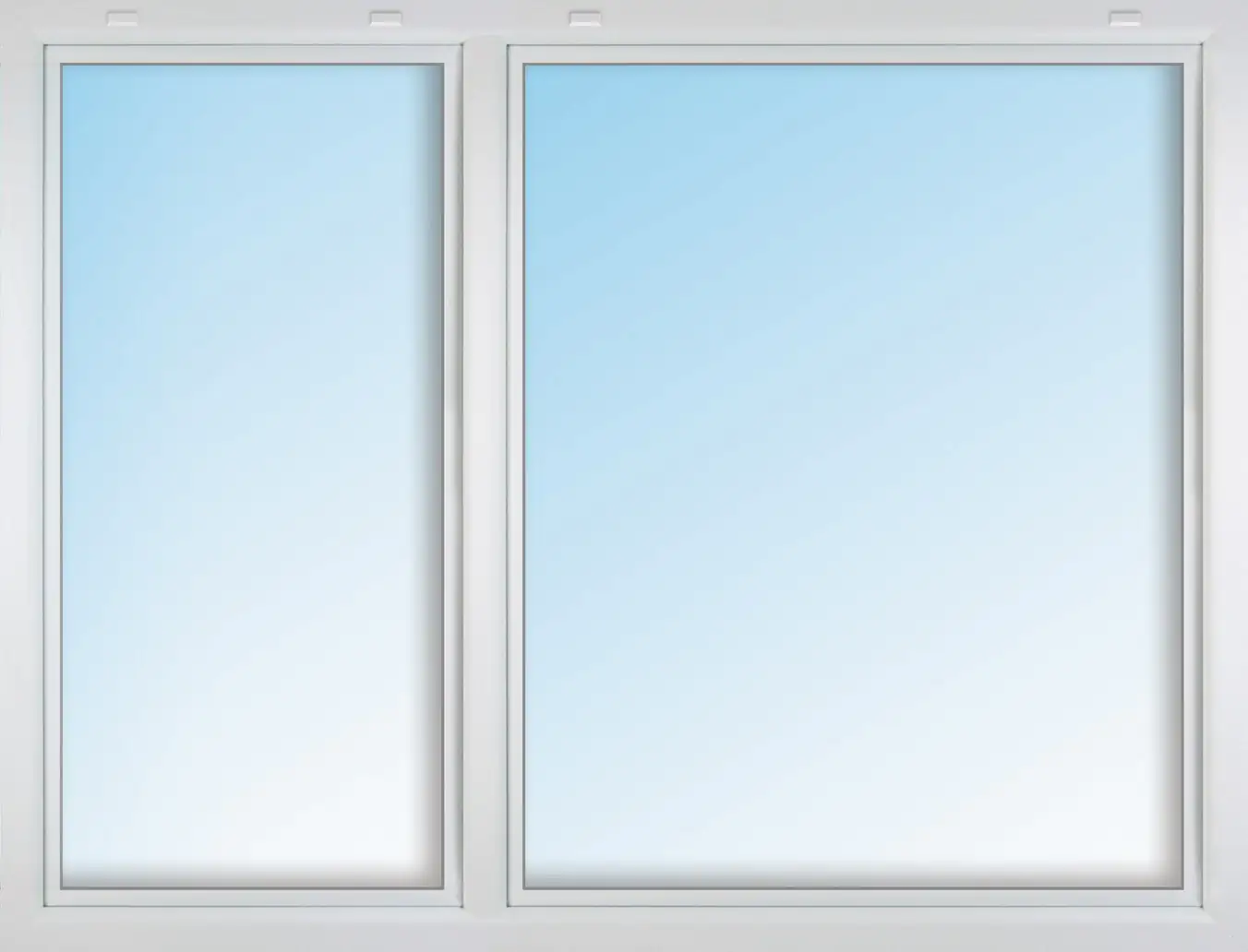 Meeth Kunststofffenster 145 x 110 cm 2-flg. Dreh-Kipp/Dreh-Kipp links weiß