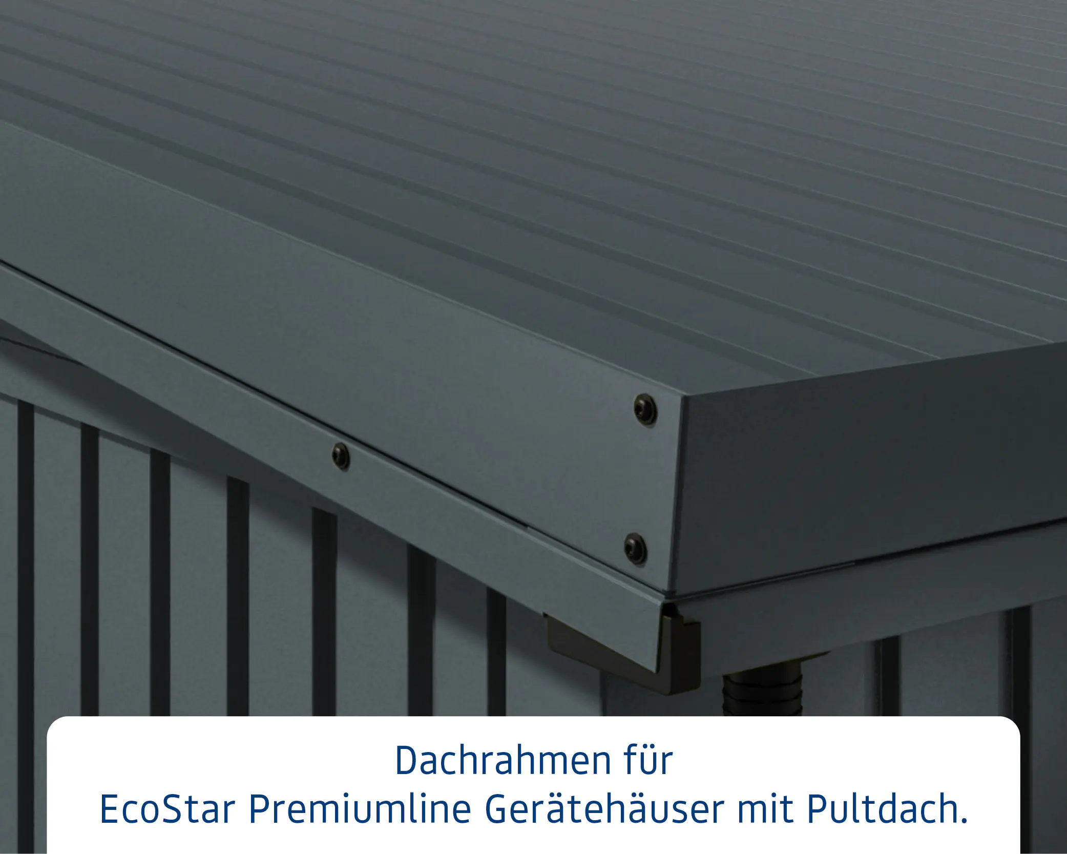 EcoStar Dachrahmen für Gründach Pultdach Typ 2 anthrazit EcoStar Dachrahmen für Gründach Pultdach Typ 2 anthrazit