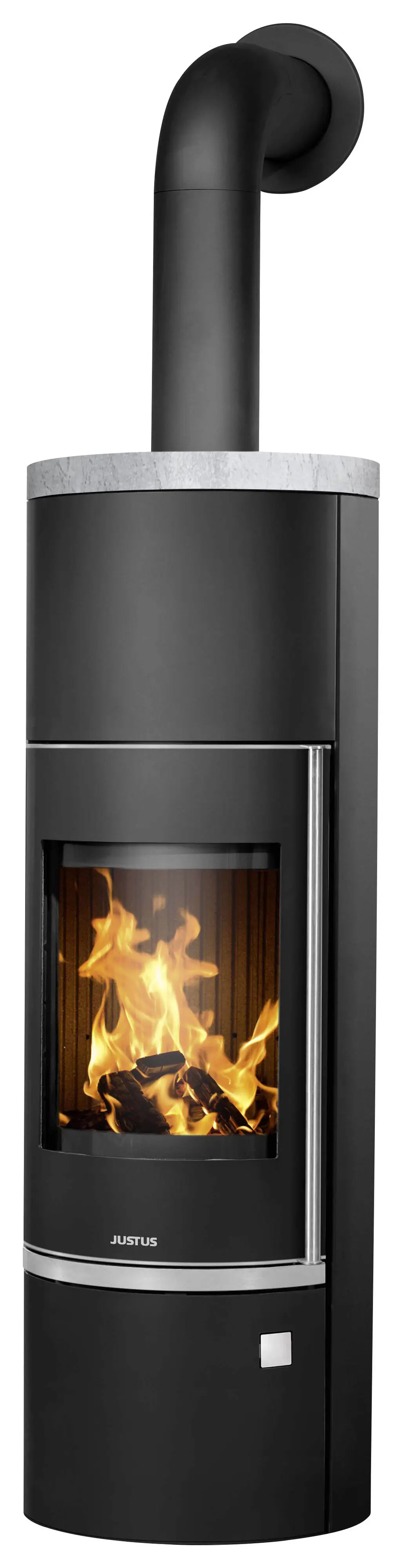 Justus Kaminofen Faro Aqua 2.0 Stahl schwarz mit Abdeckplatte Speckstein 8,5 kW Justus Kaminofen Faro Aqua 2.0 Stahl schwarz mit Abdeckplatte Speckstein 8,5 kW