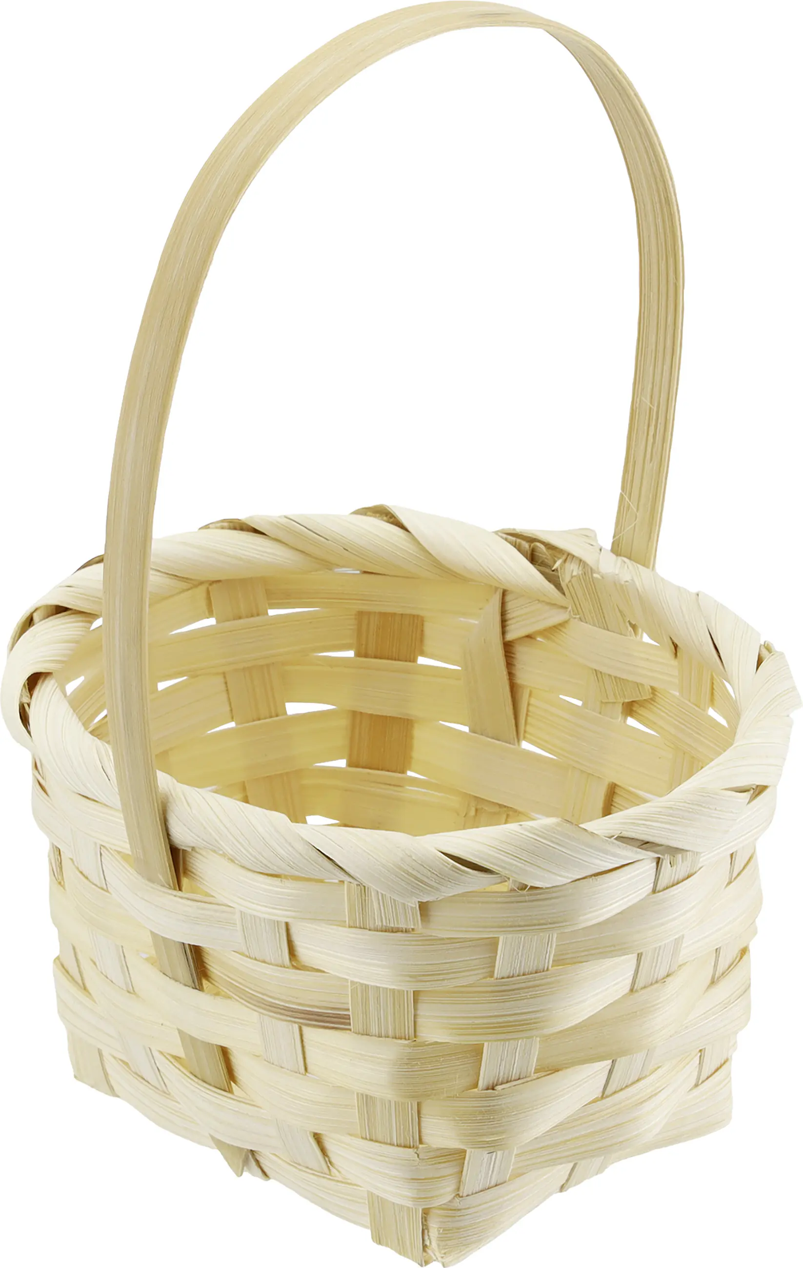 Osterdeko Korb mit Henkel 11 x 8 cm natur